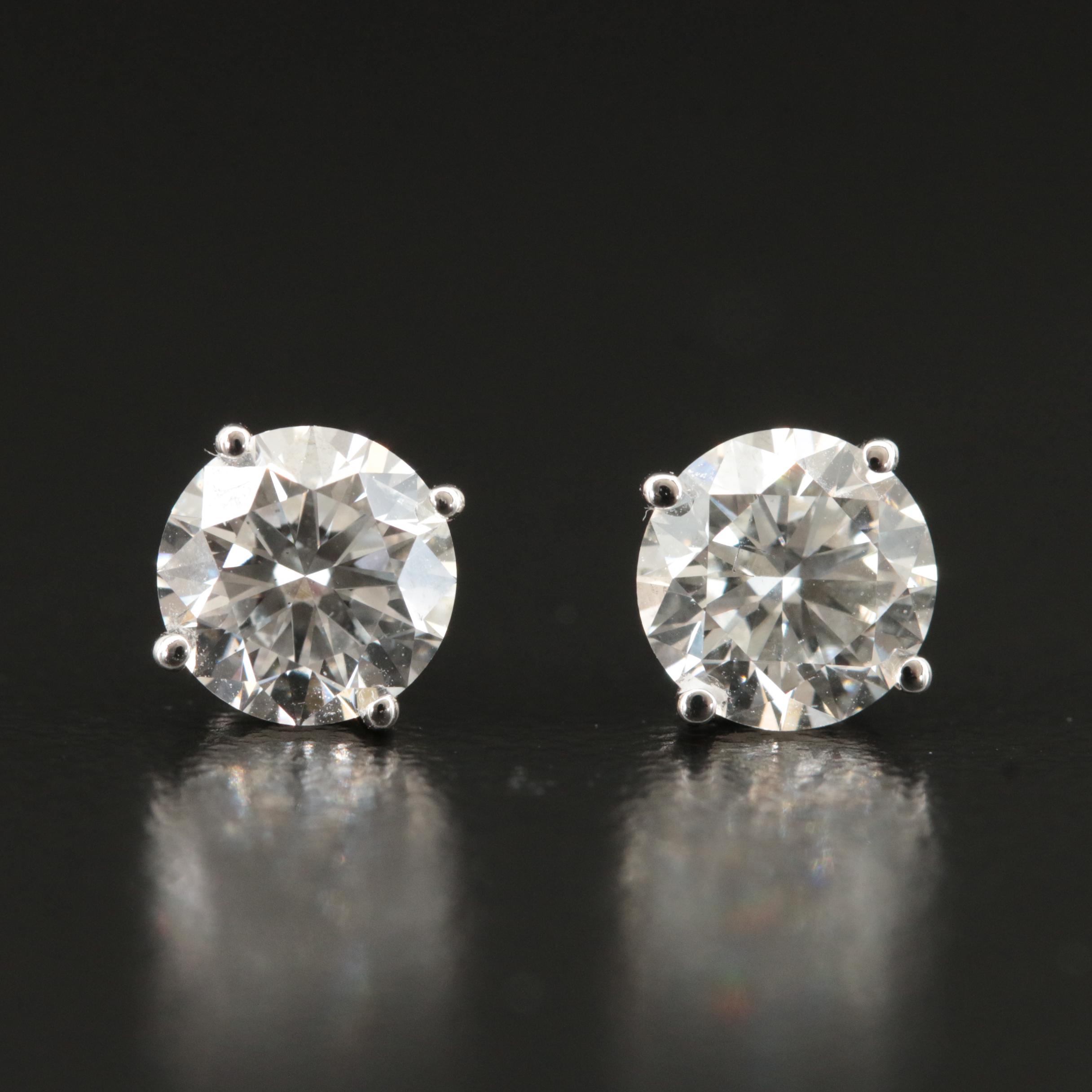 14K 2.04 CTW Lab Grown Diamond Stud Earrings