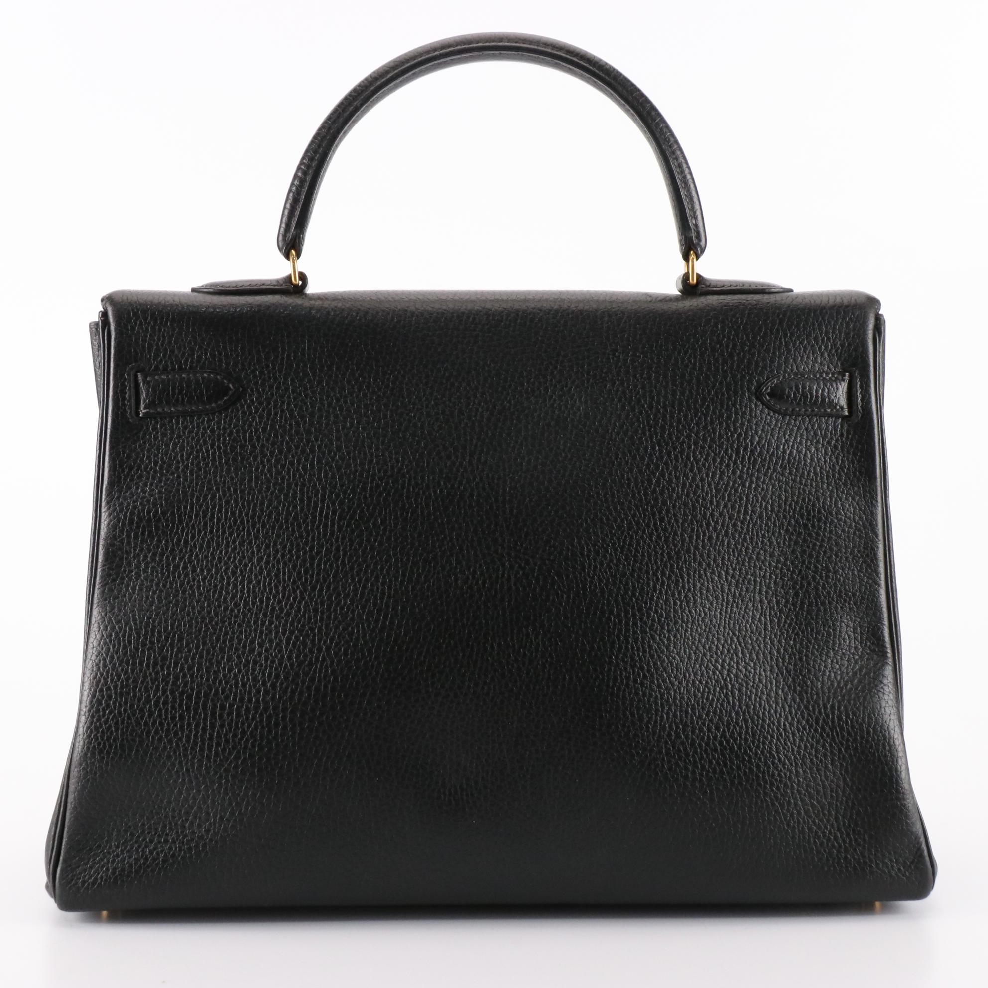 Hermès Kelly 35 Retourne Handbag in Ardennes Leather