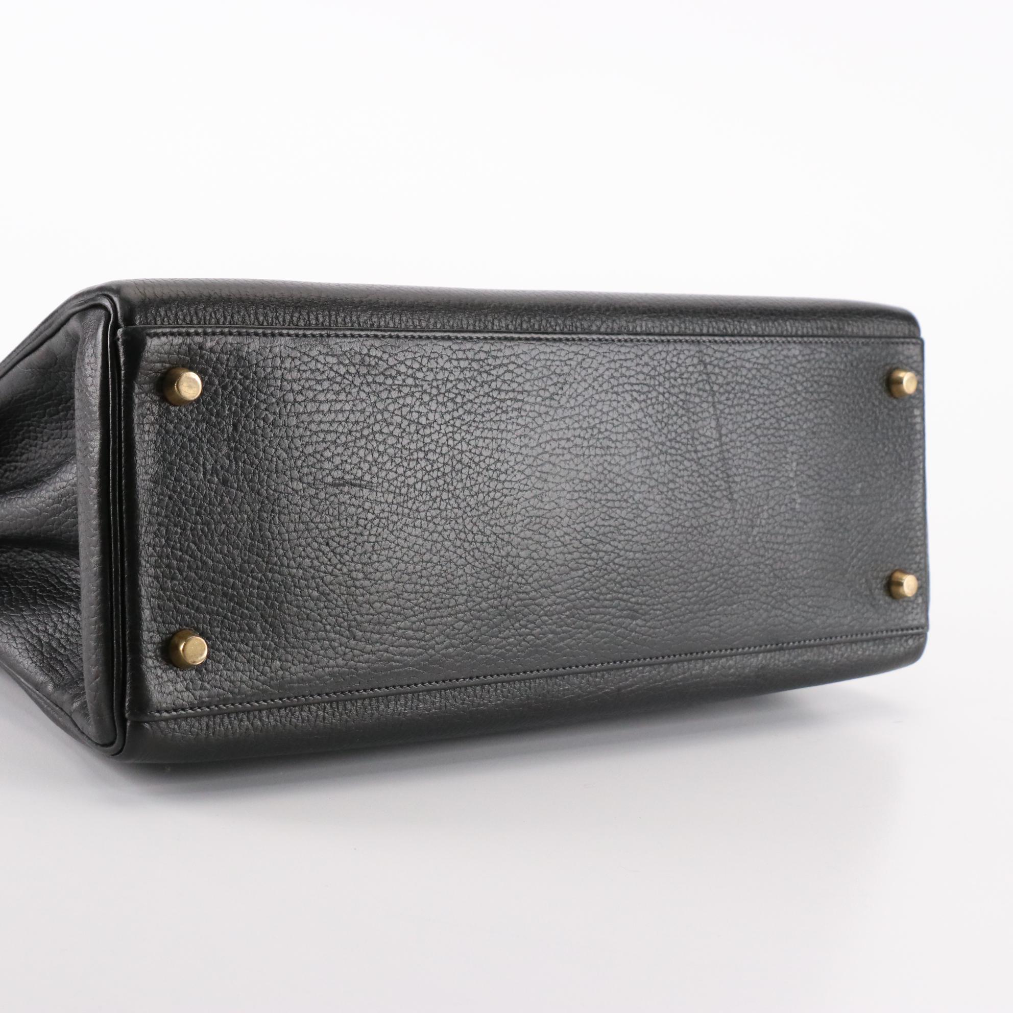 Hermès Kelly 35 Retourne Handbag in Ardennes Leather