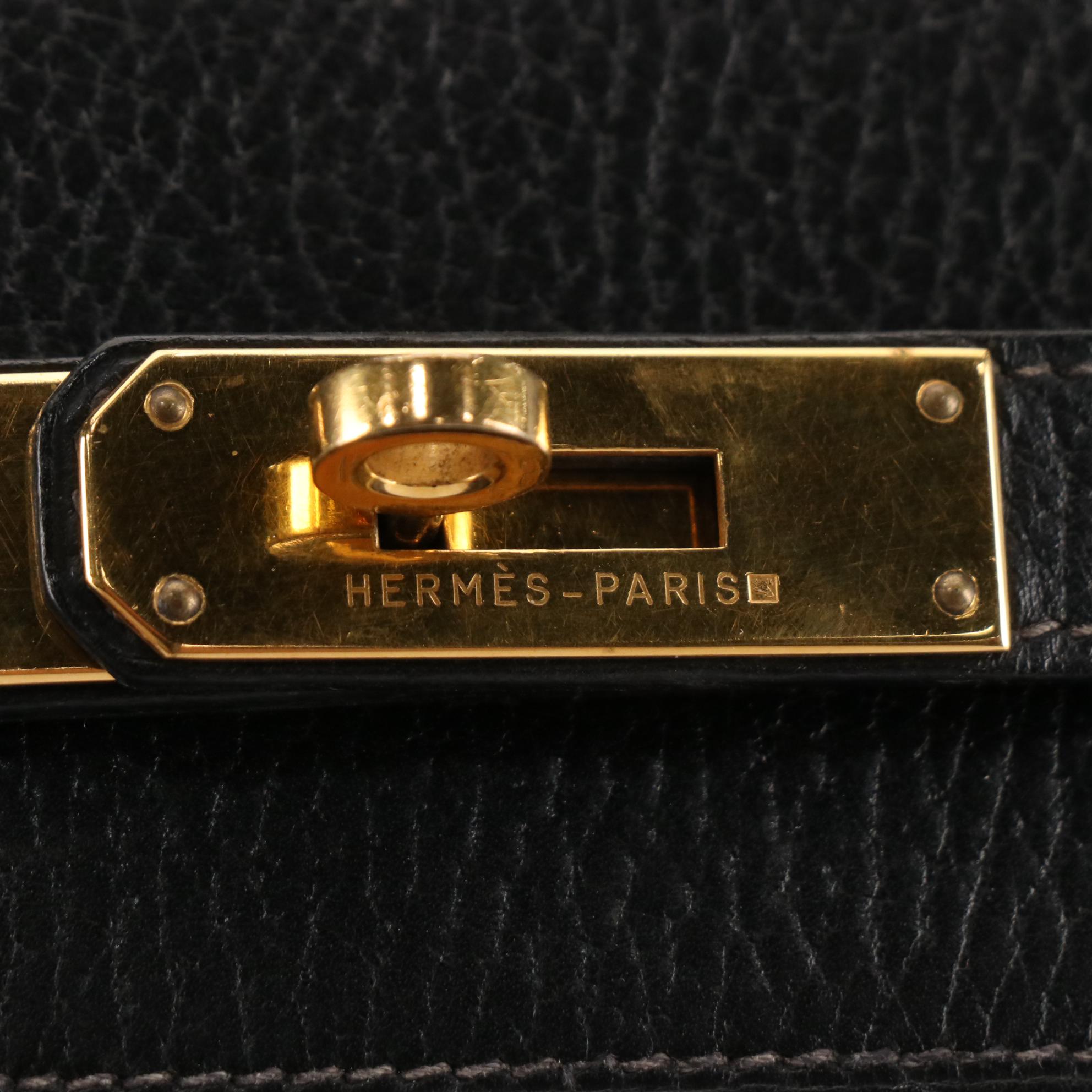 Hermès Kelly 35 Retourne Handbag in Ardennes Leather