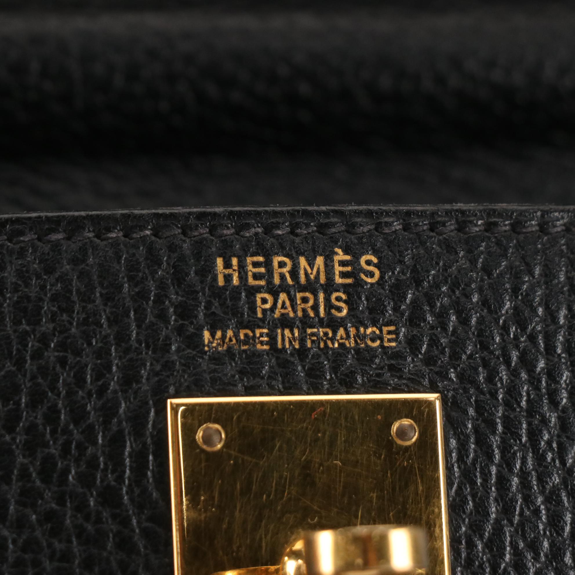 Hermès Kelly 35 Retourne Handbag in Ardennes Leather