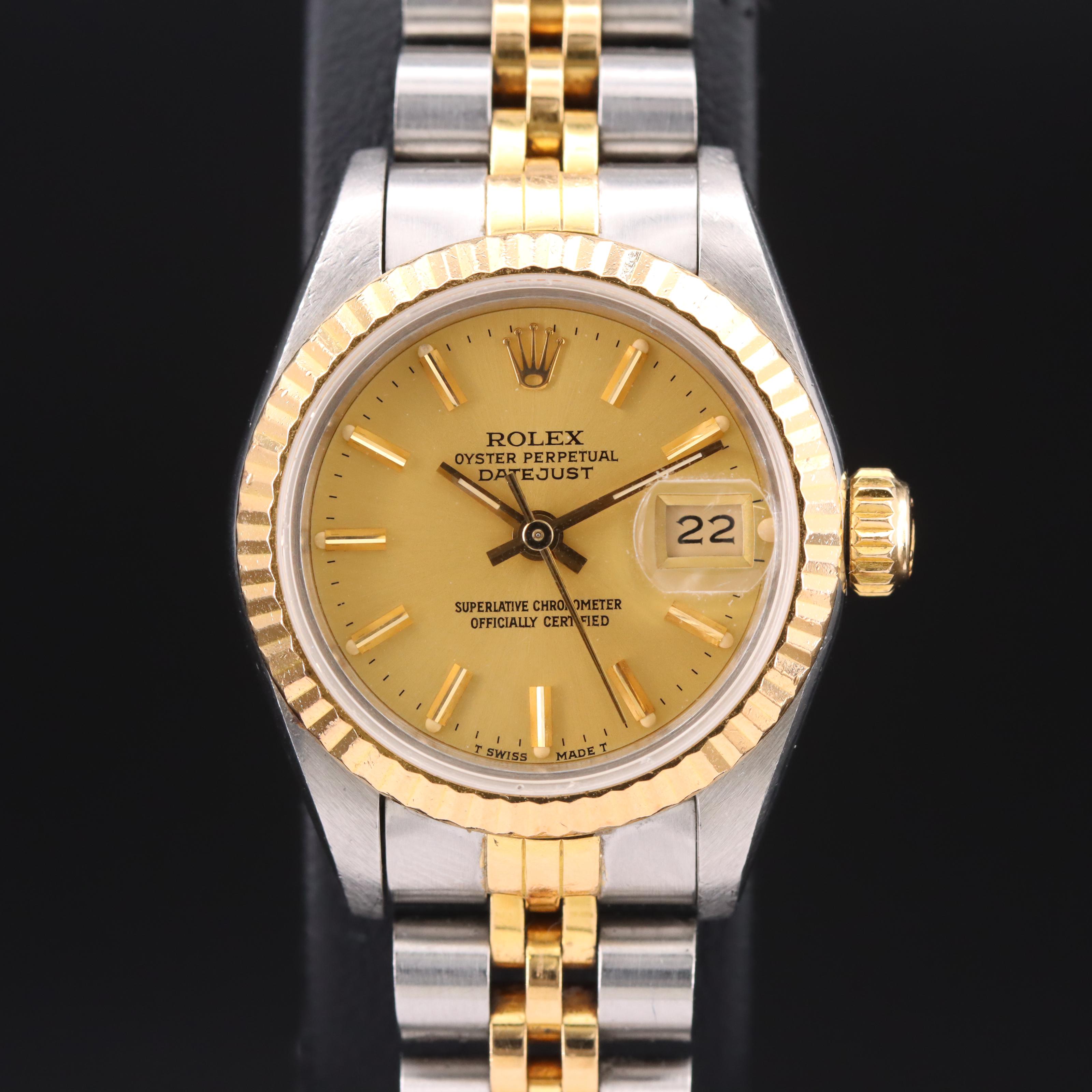 1985 Rolex Datejust 18K and Stainless Steel Watch