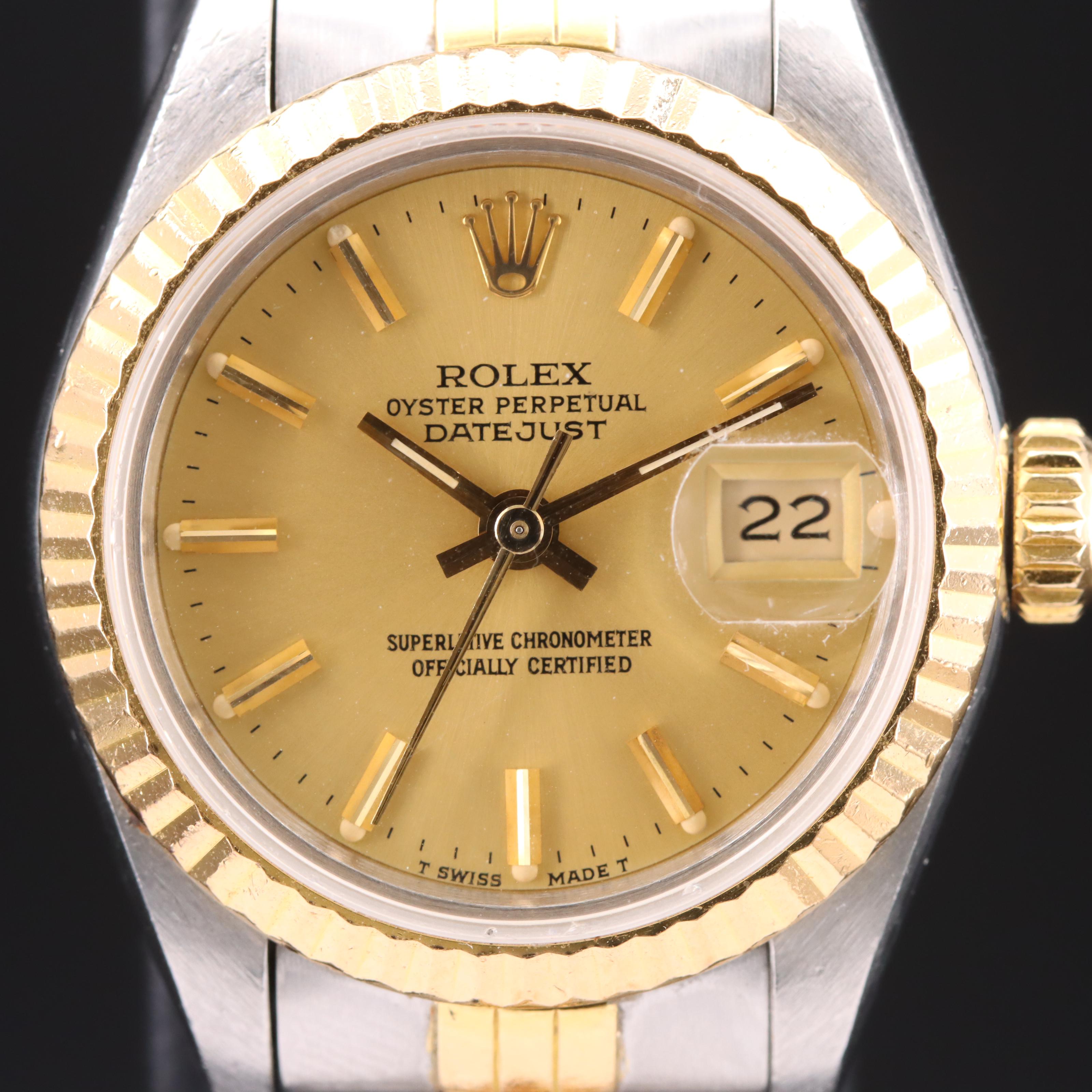 1985 Rolex Datejust 18K and Stainless Steel Watch