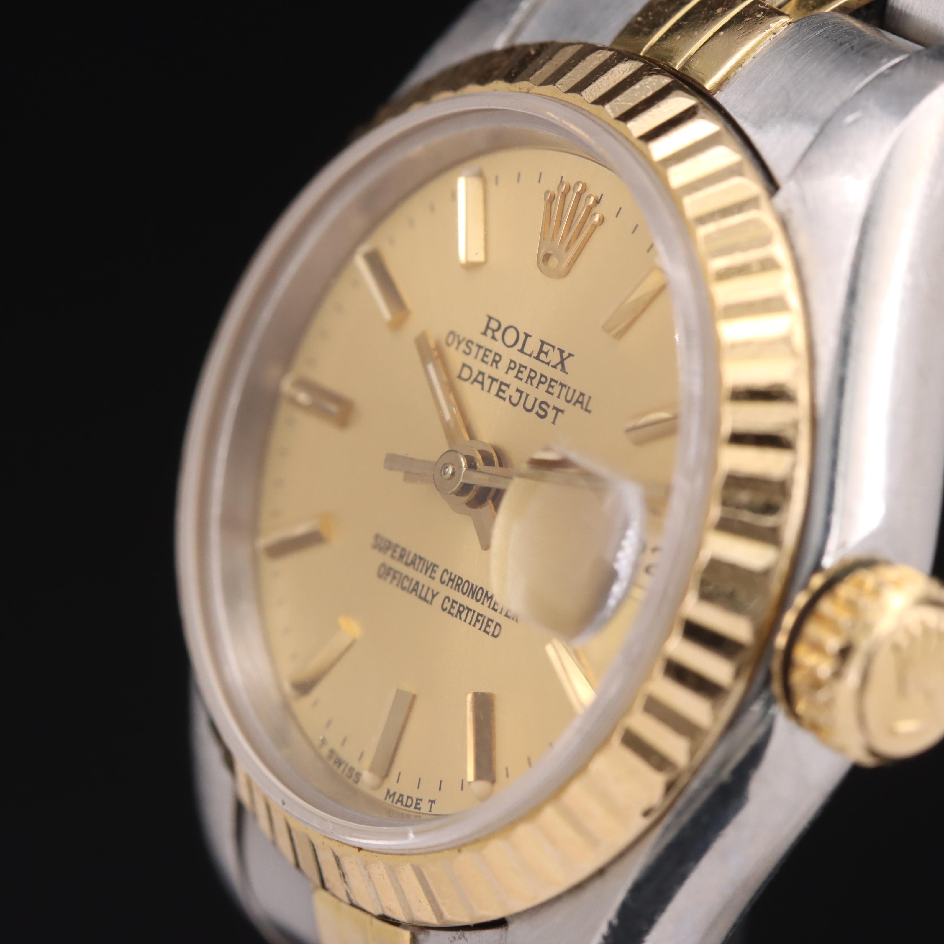 1985 Rolex Datejust 18K and Stainless Steel Watch