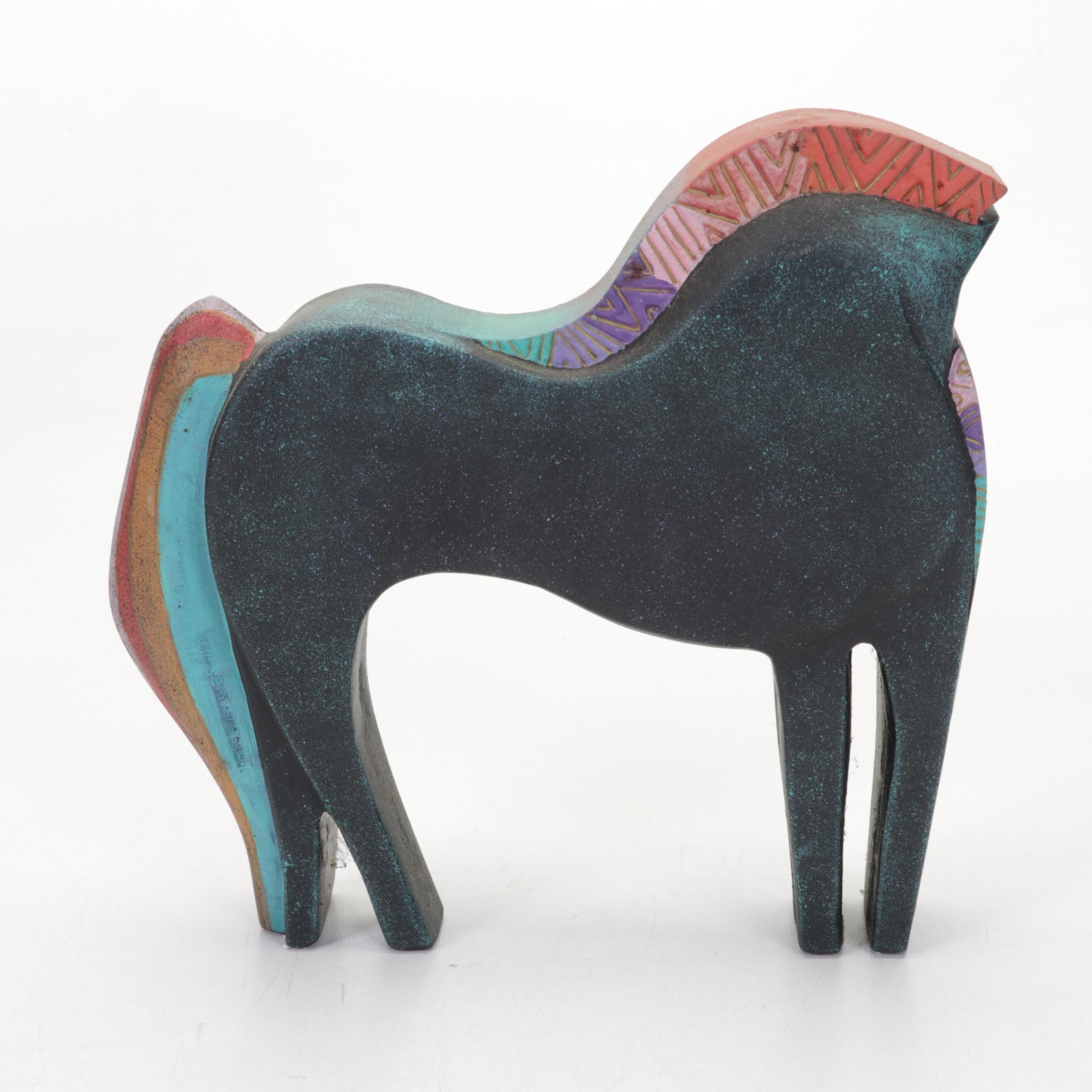 Melinda Ishida Forster Raku Vase and Other Equestrian Decor