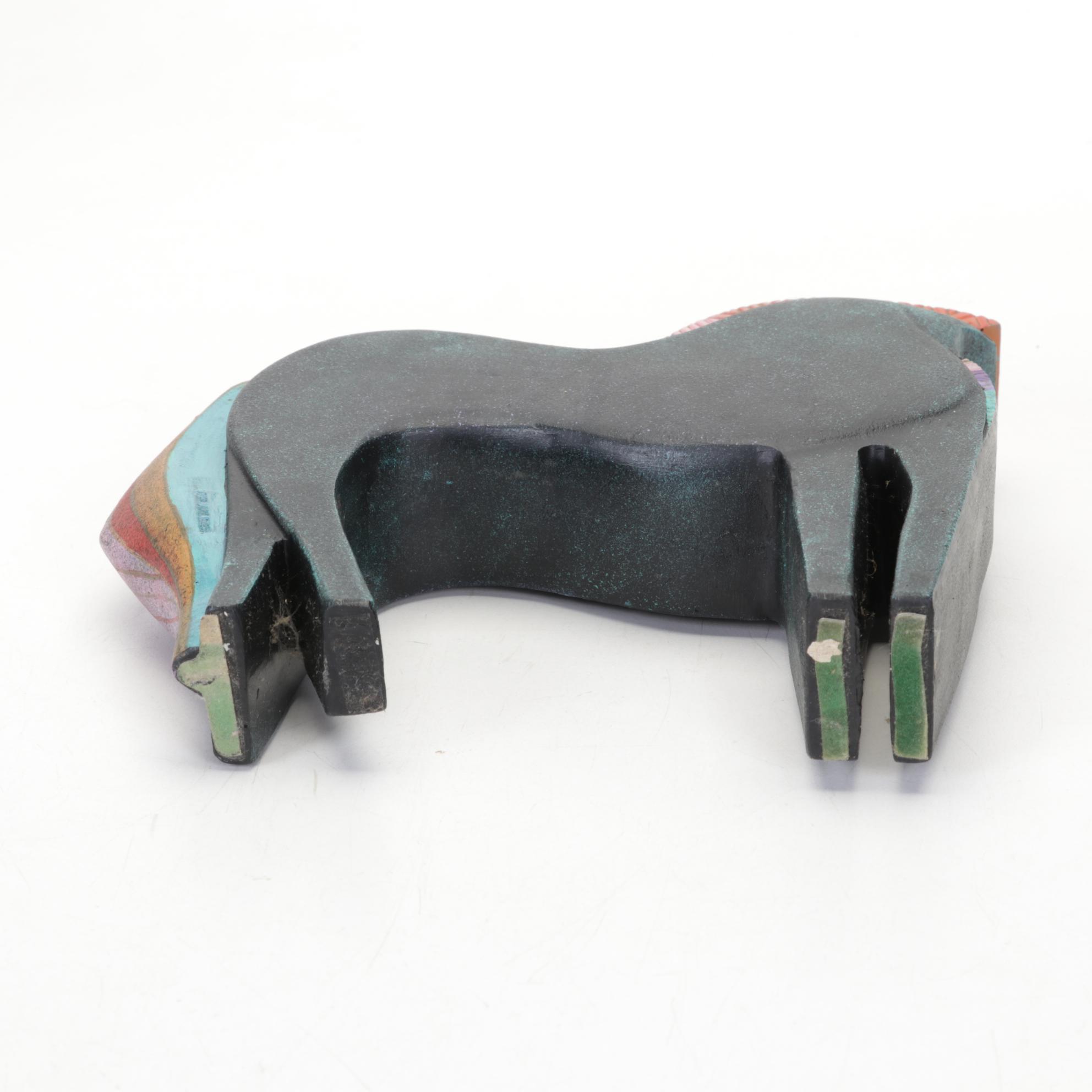 Melinda Ishida Forster Raku Vase and Other Equestrian Decor