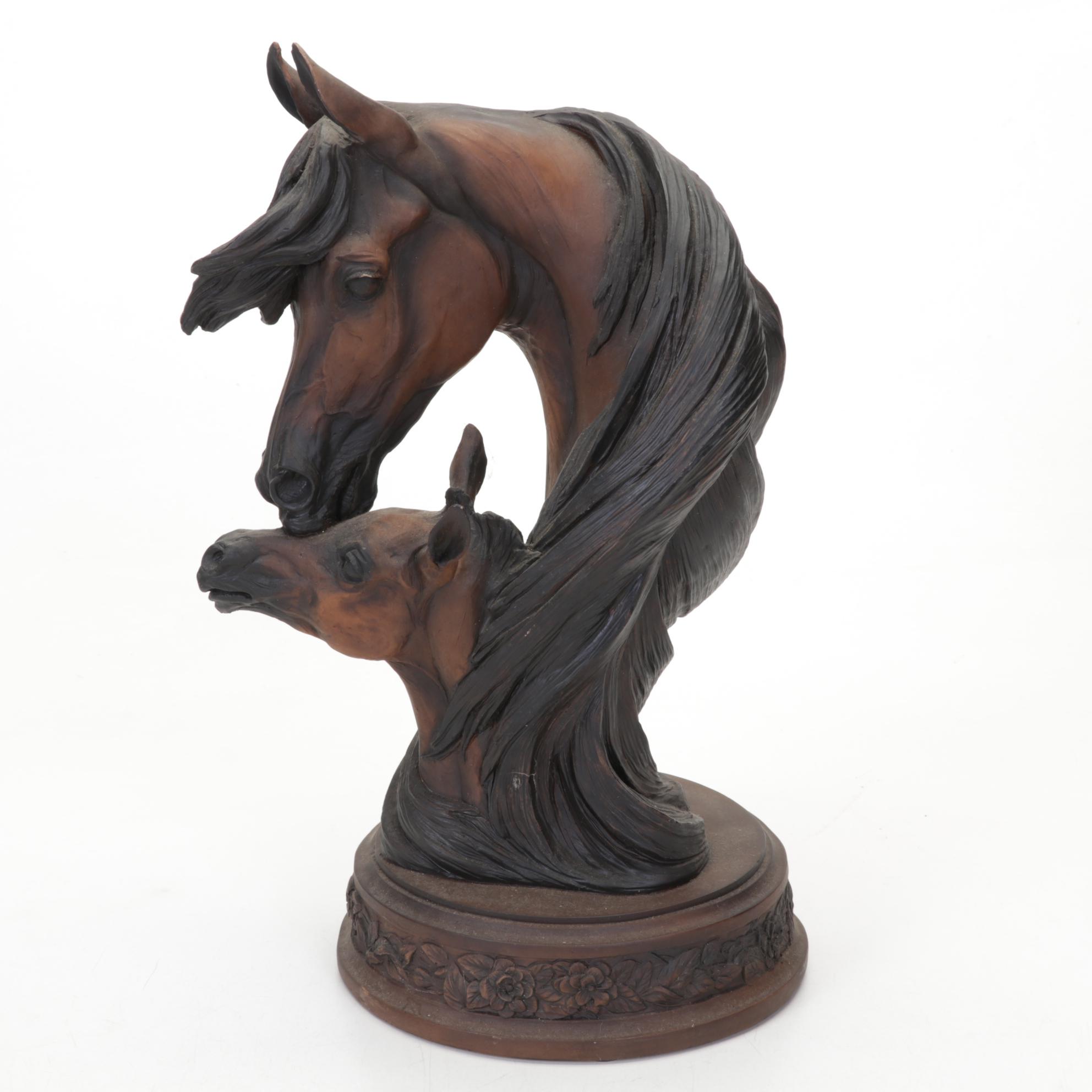 Melinda Ishida Forster Raku Vase and Other Equestrian Decor