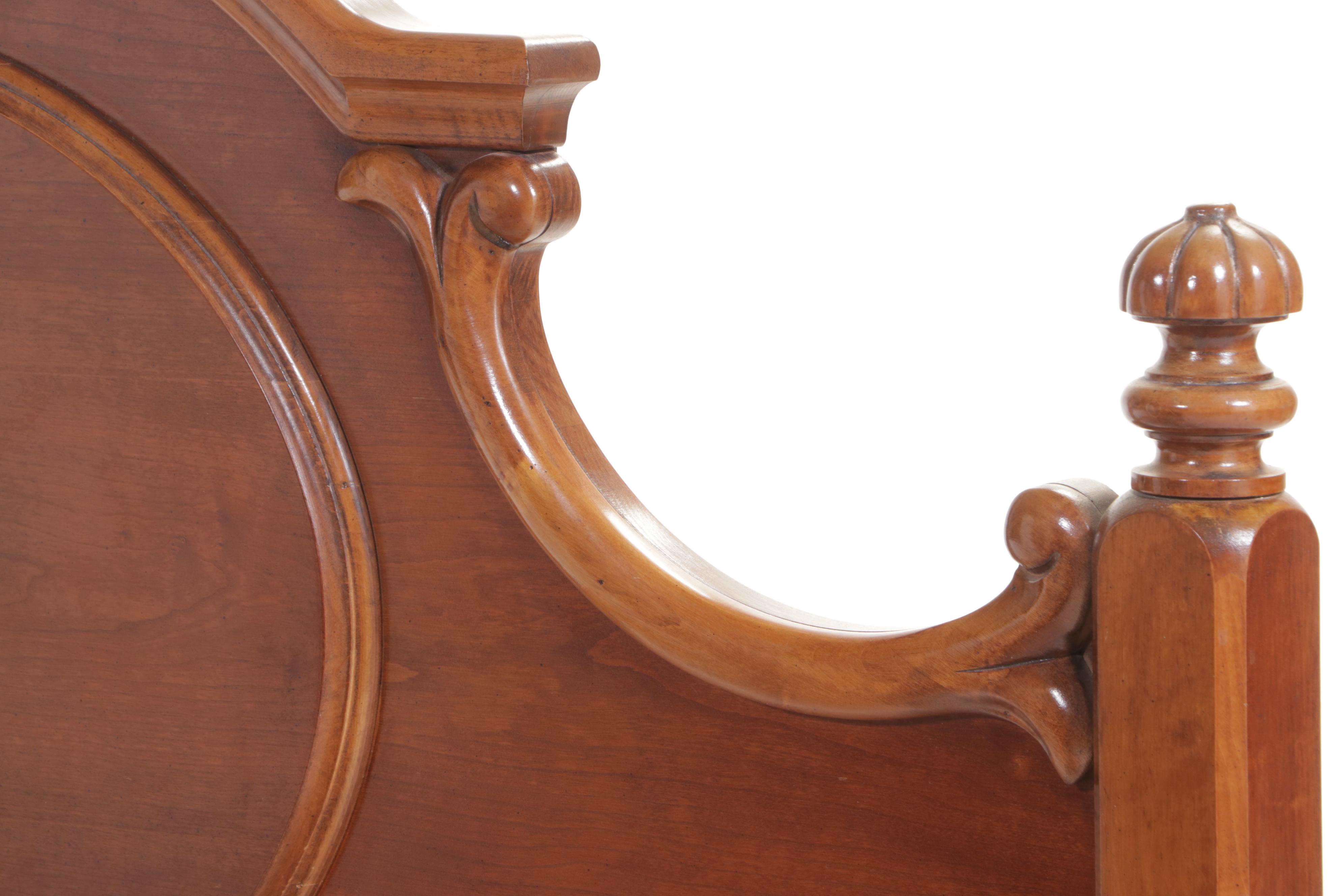 Lexington Furniture Empire Style Cherrywood and Maple Full/Queen Size Bed