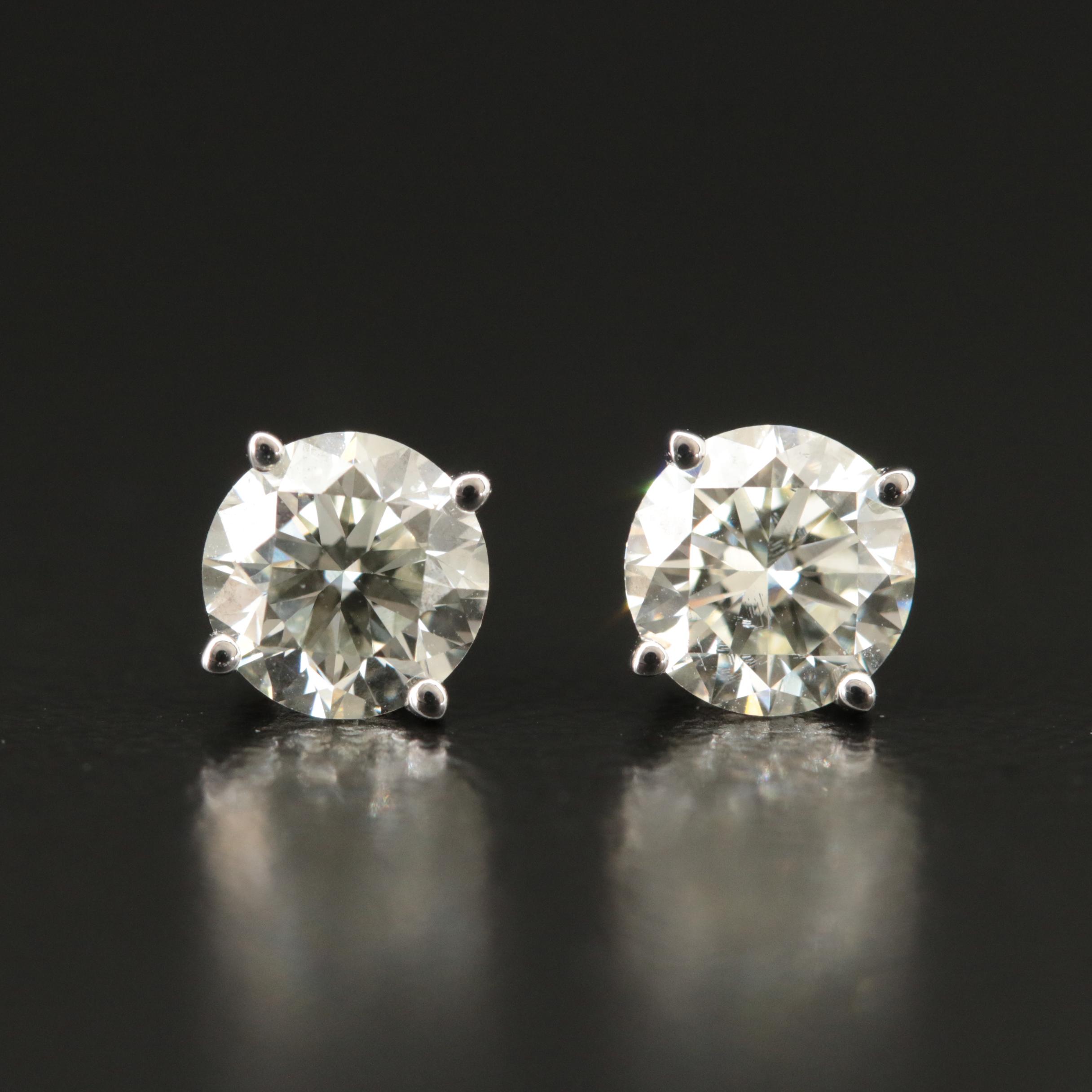 14K 1.25 CTW Lab Grown Diamond Stud Earrings