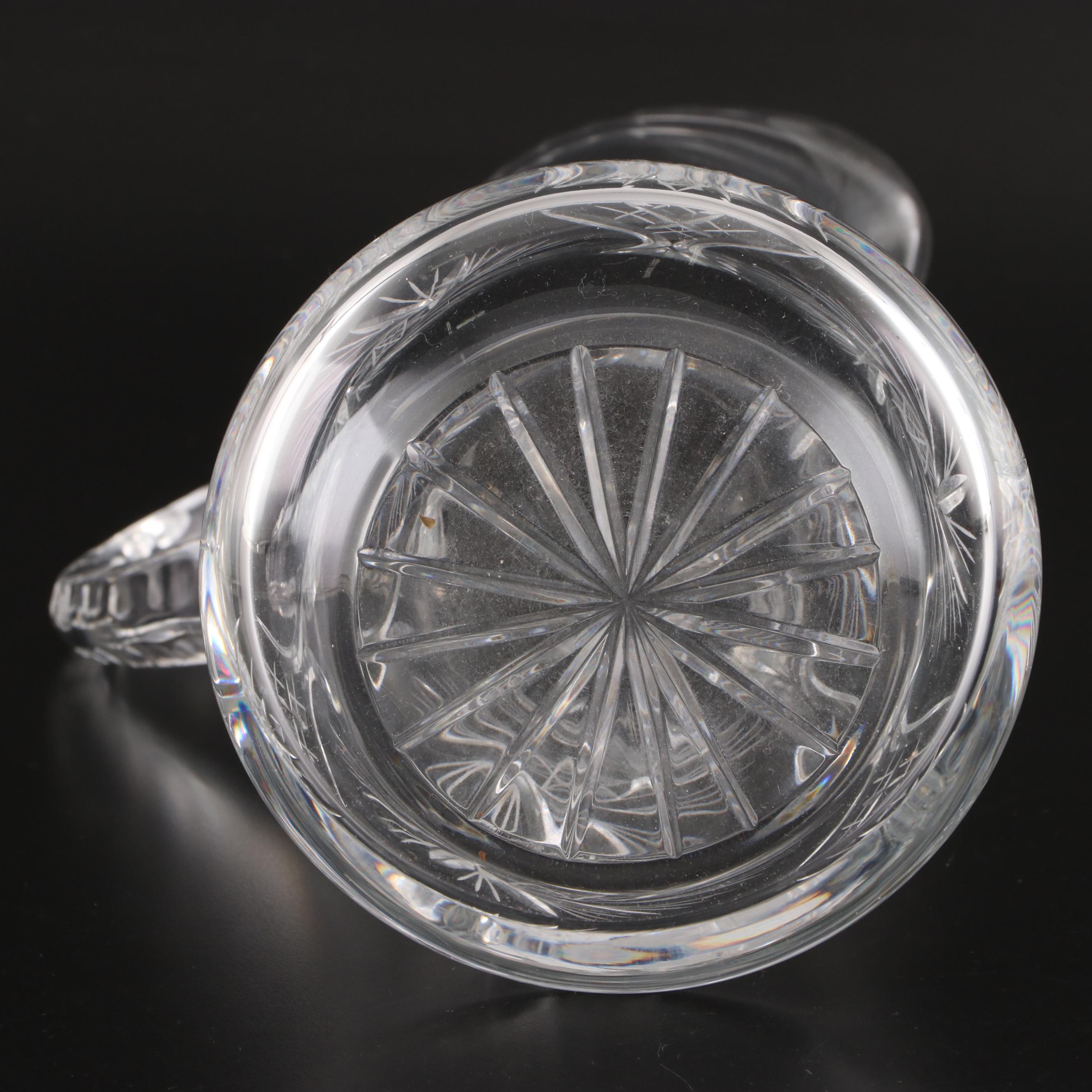 Arcoroc Vaisselle Rosaline Glass Dinnerware Set with Cut Crystal Pitcher