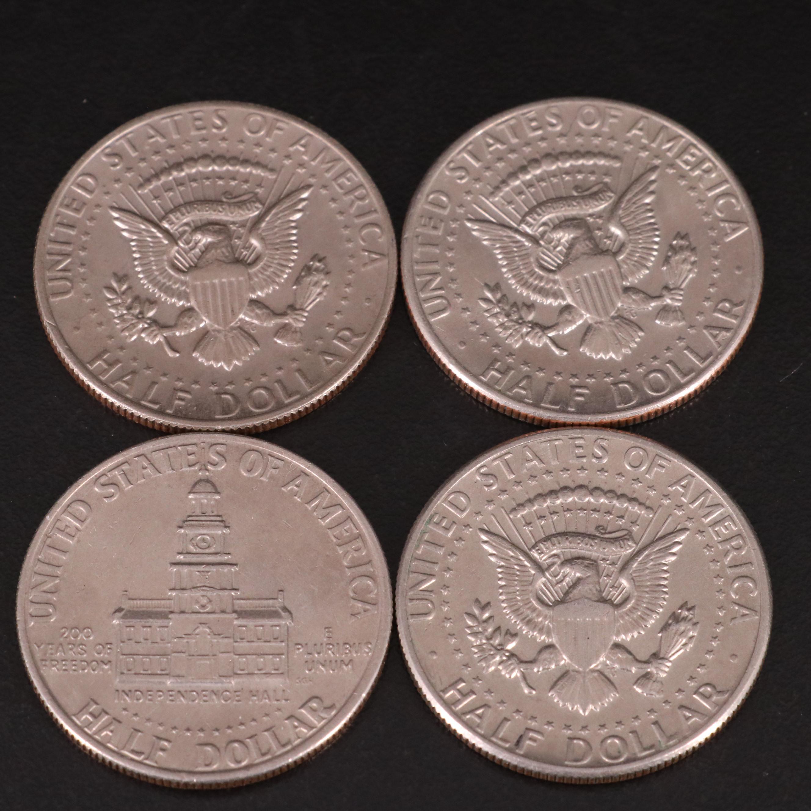 Clad Kennedy Half Dollars Including Proofs