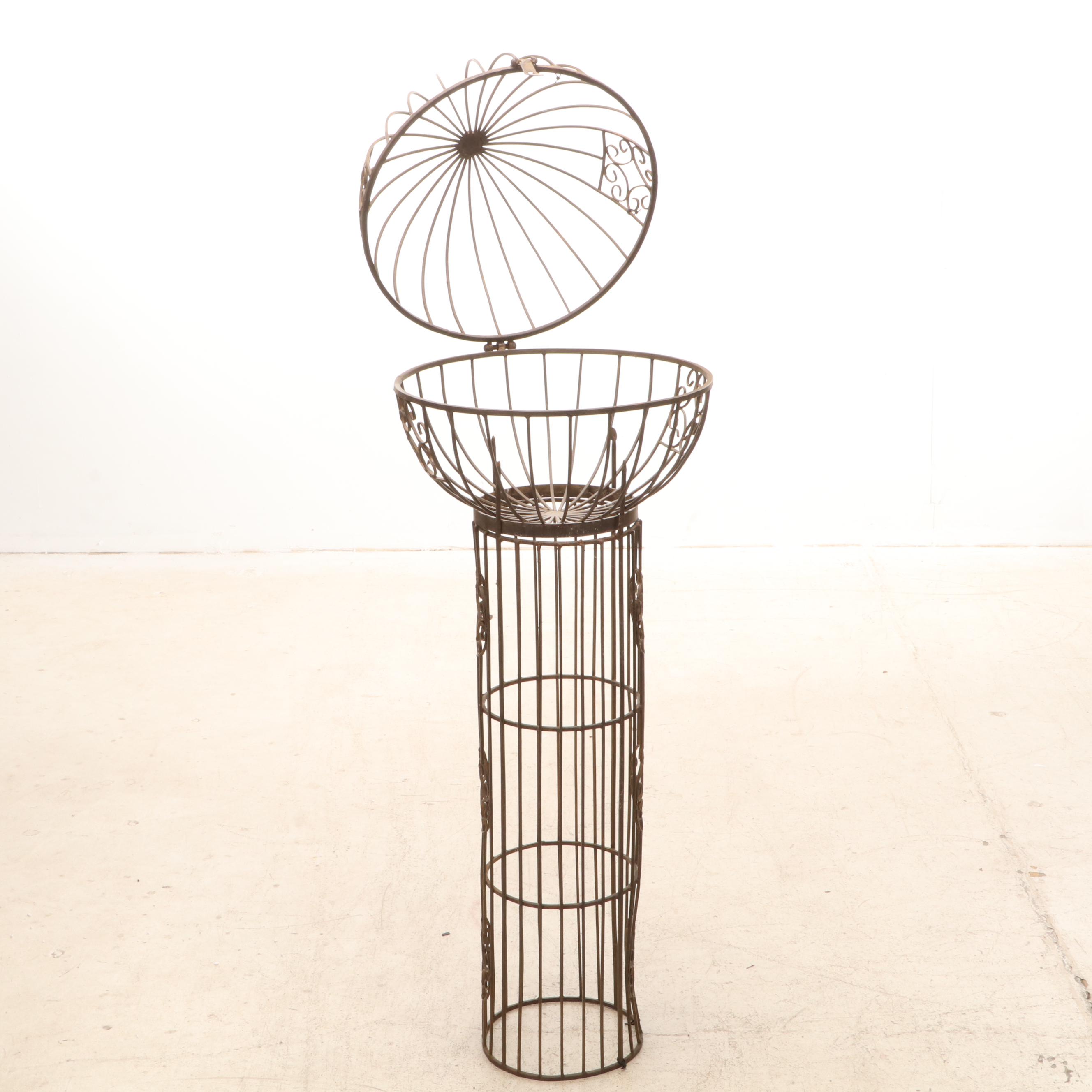 Wrought Metal Garden Globe Accent