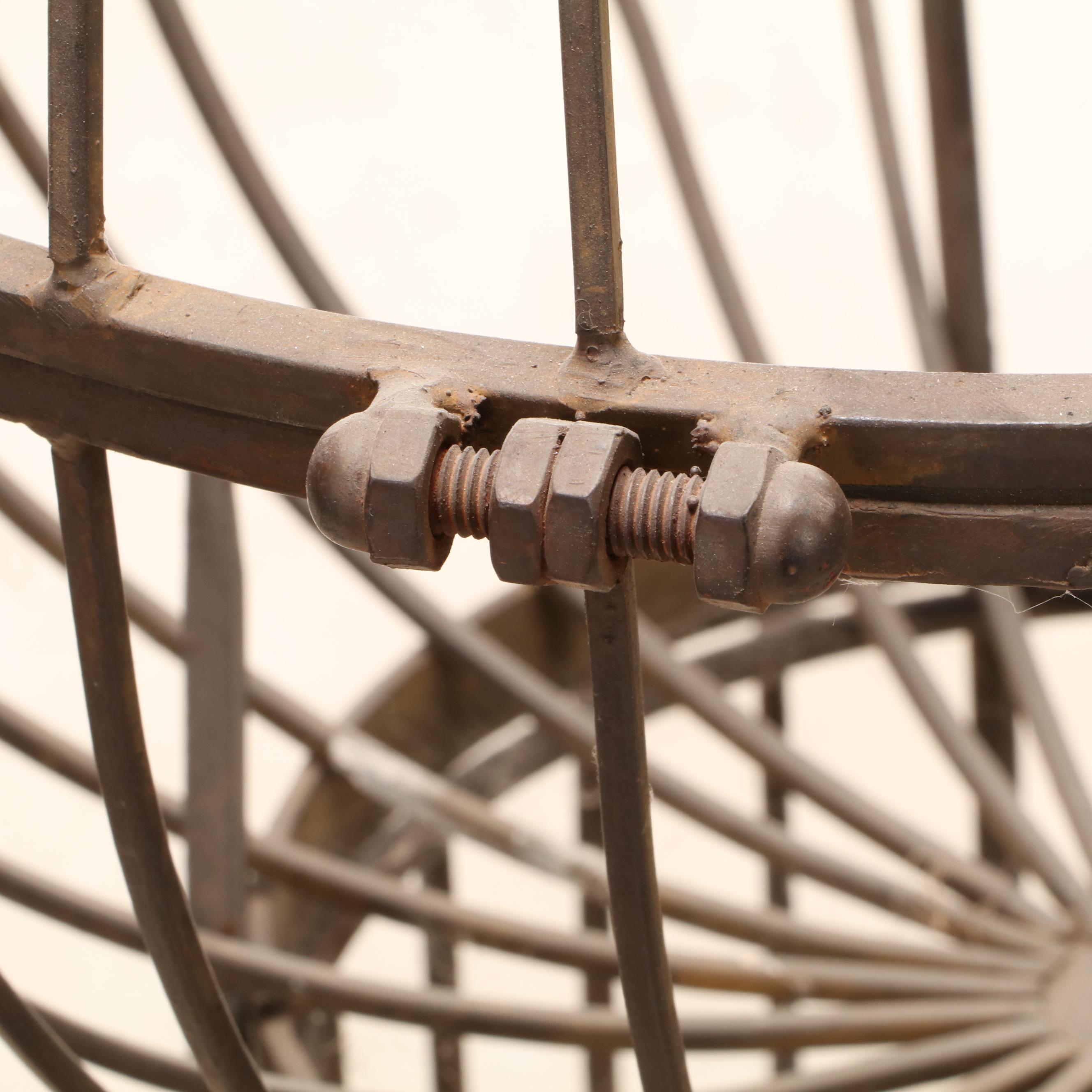 Wrought Metal Garden Globe Accent