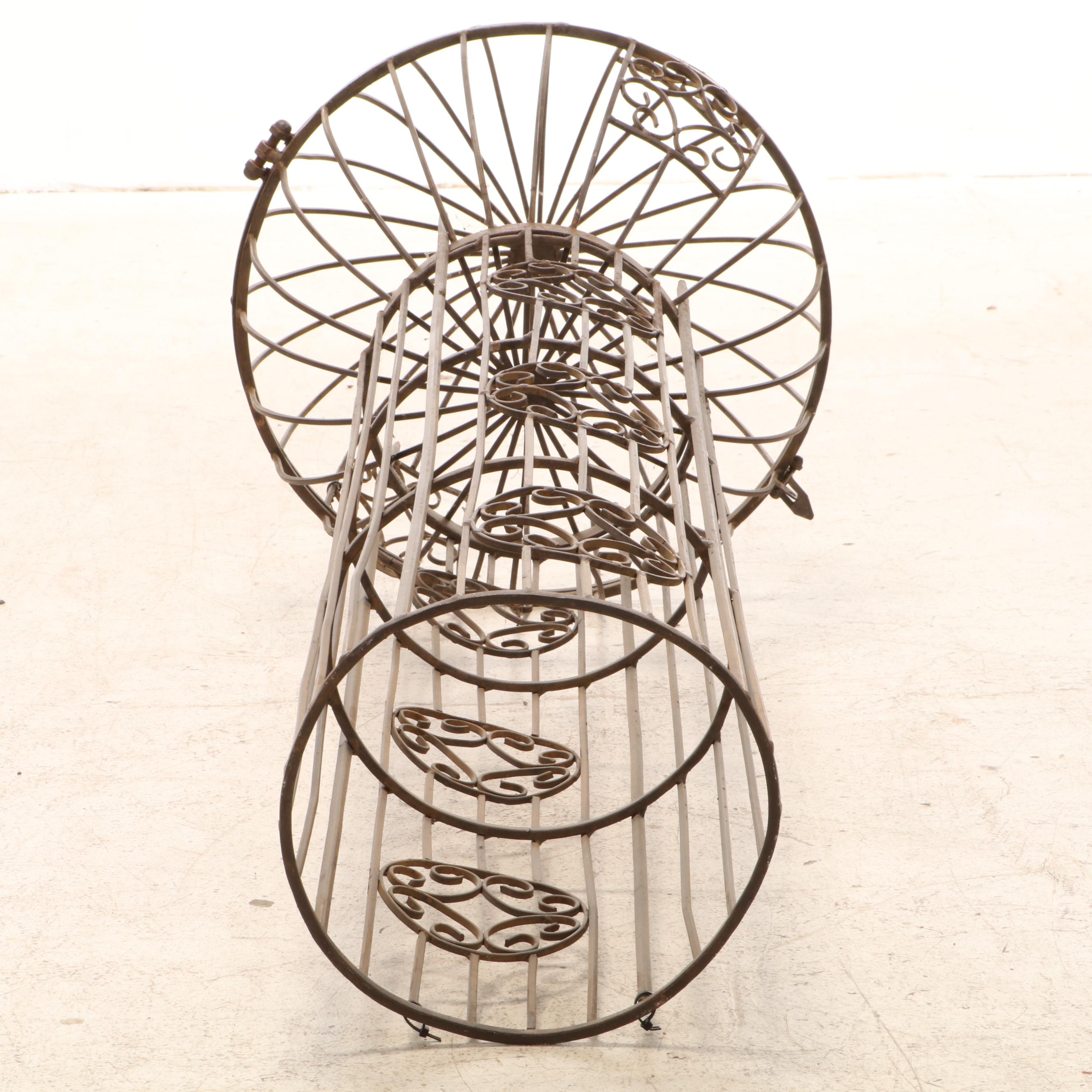 Wrought Metal Garden Globe Accent