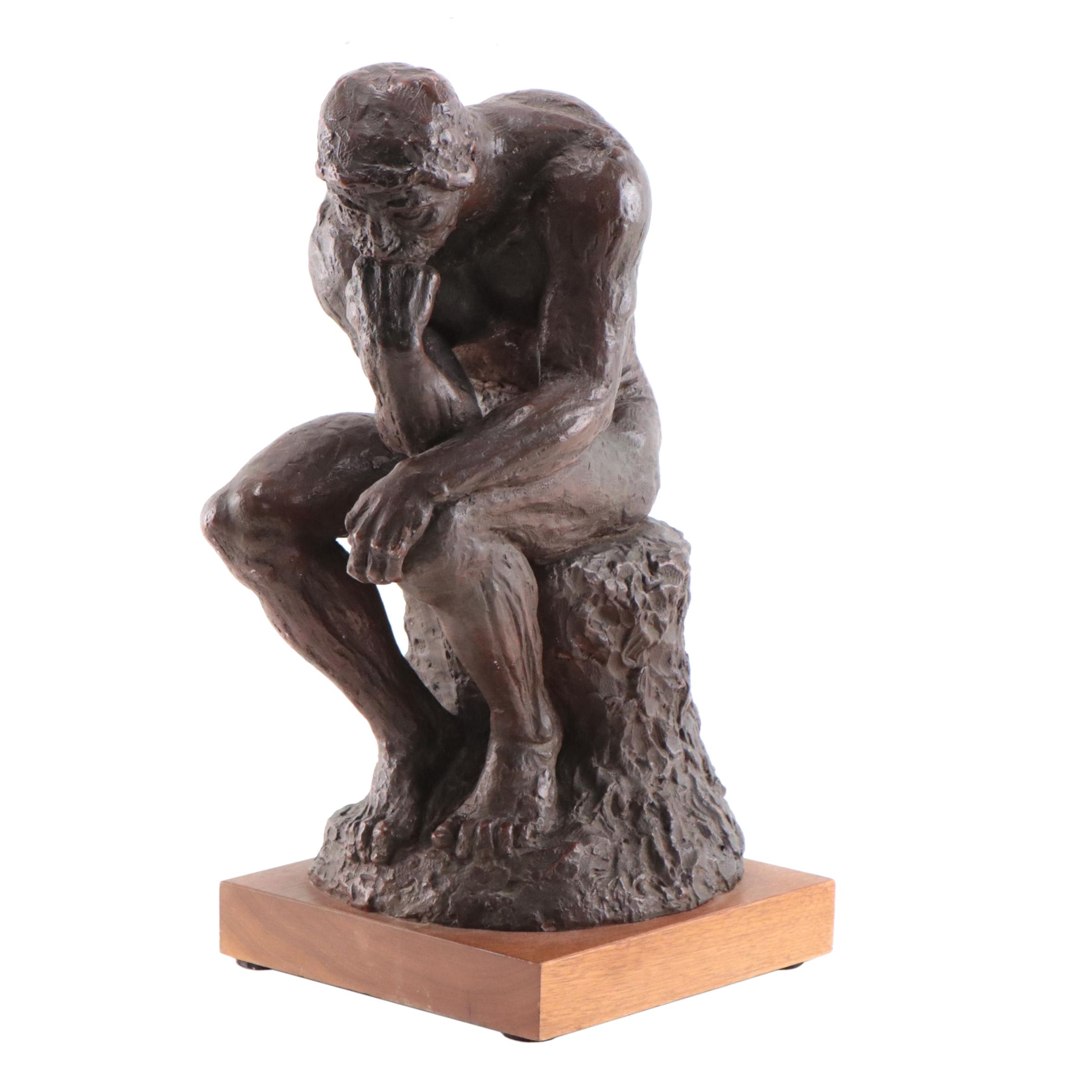 Austin Productions Plaster Reproduction "The Thinker," 1962