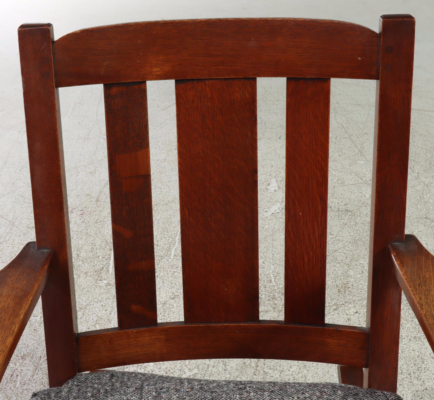 Limbert Arts and Crafts Oak Rocker, Early 20th Century