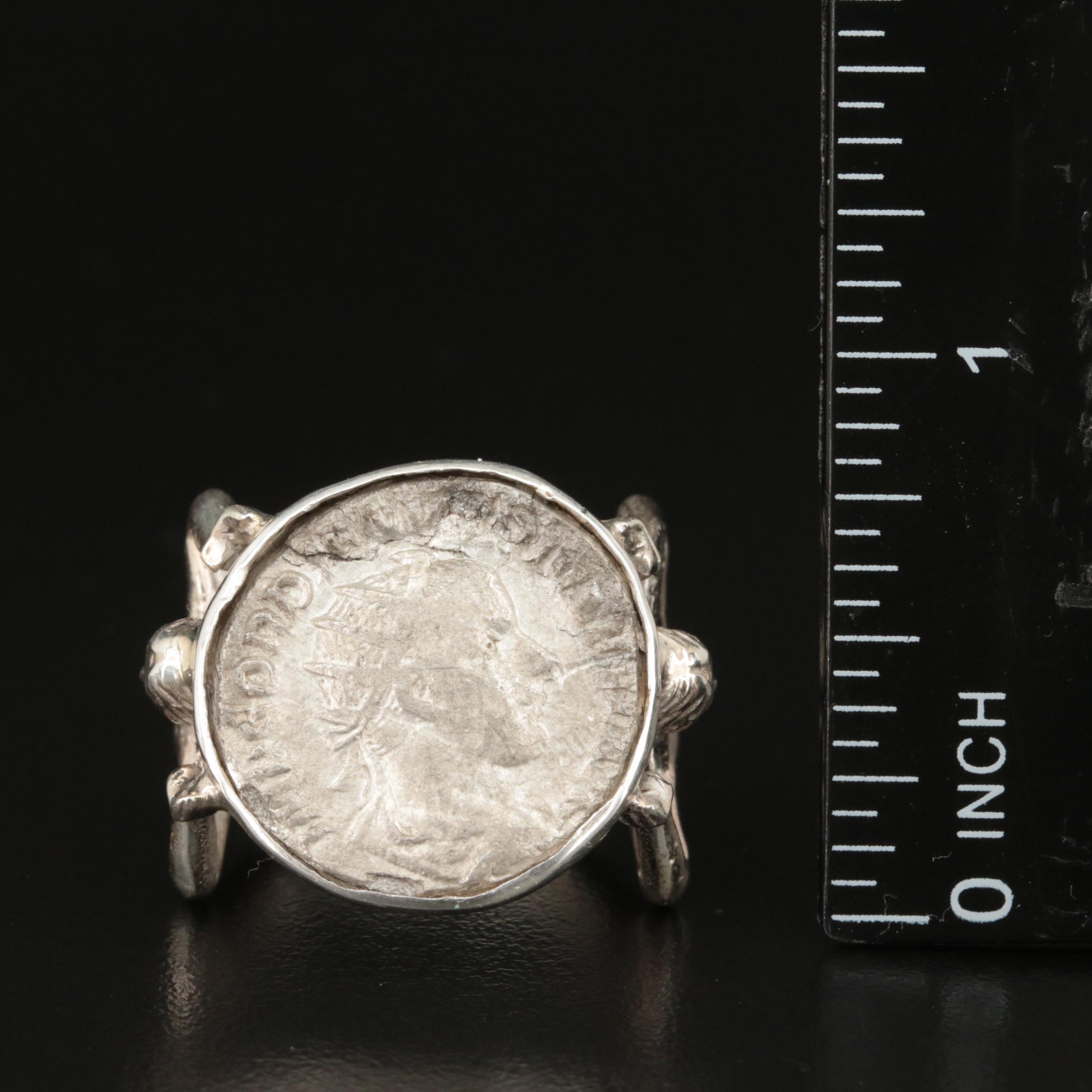 Ancient Roman Imperial Antoninianus Coin of Gordian III, ca. 238 A.D. Ring