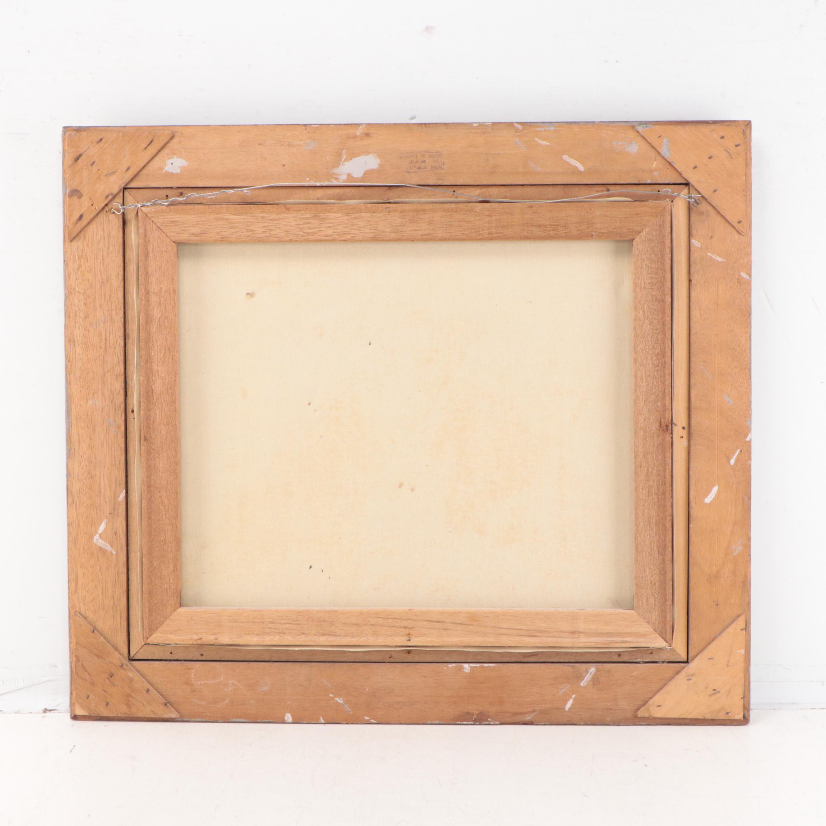 Oil Painting of Man Smoking Pipe