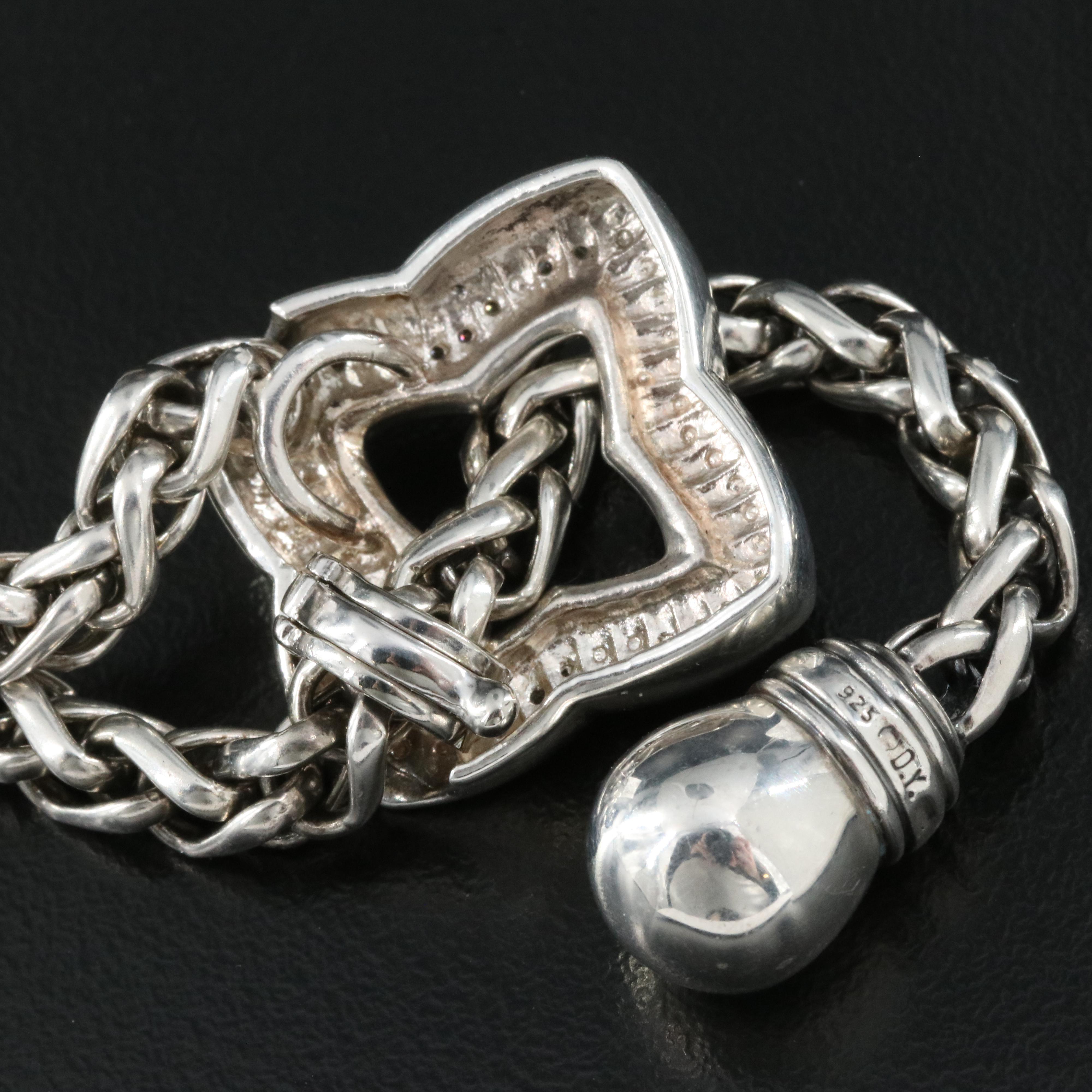 Vintage David Yurman Sterling Diamond Necklace