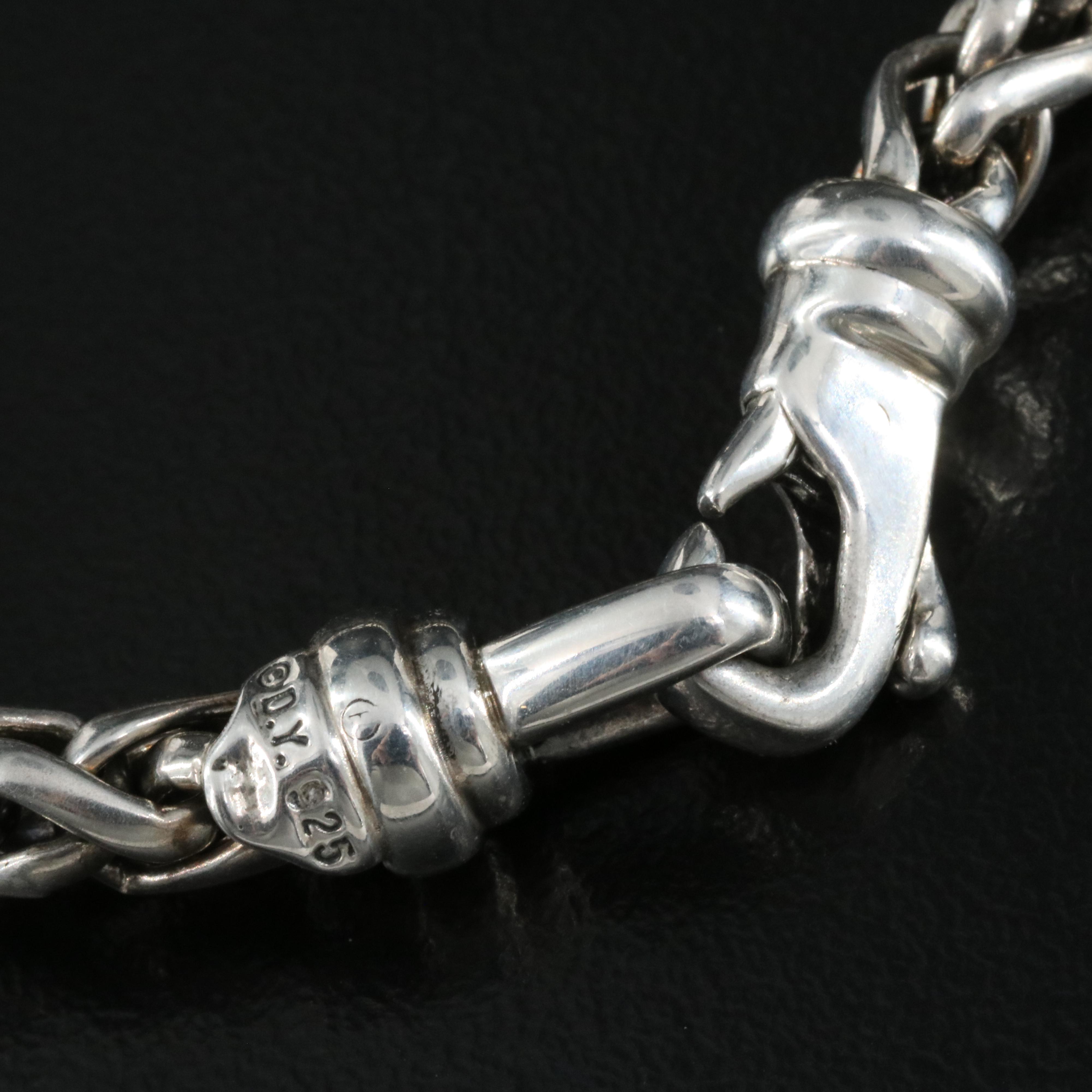 Vintage David Yurman Sterling Diamond Necklace