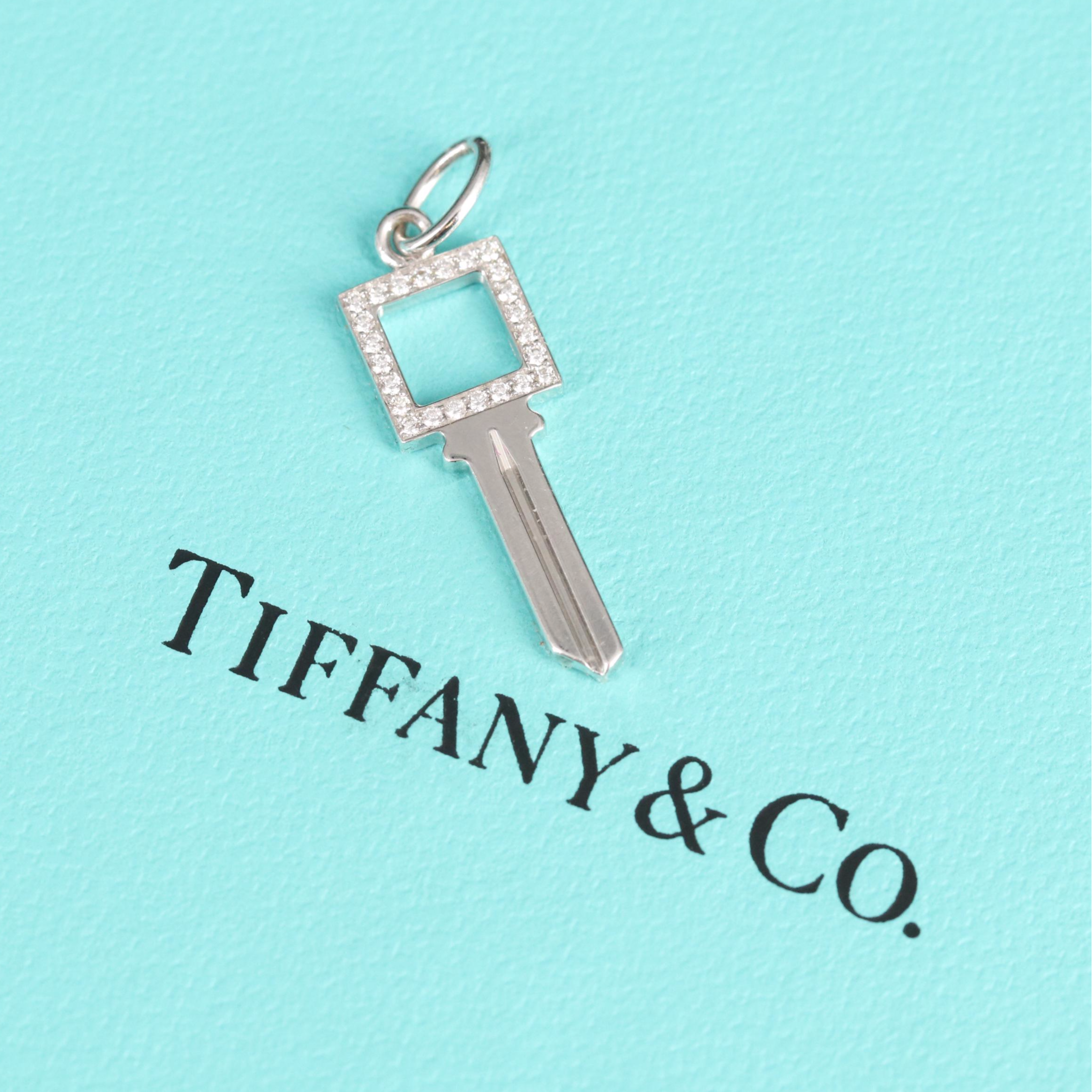 Tiffany & Co. "Modern Keys" 18K 0.09 CTW Diamond Pendant