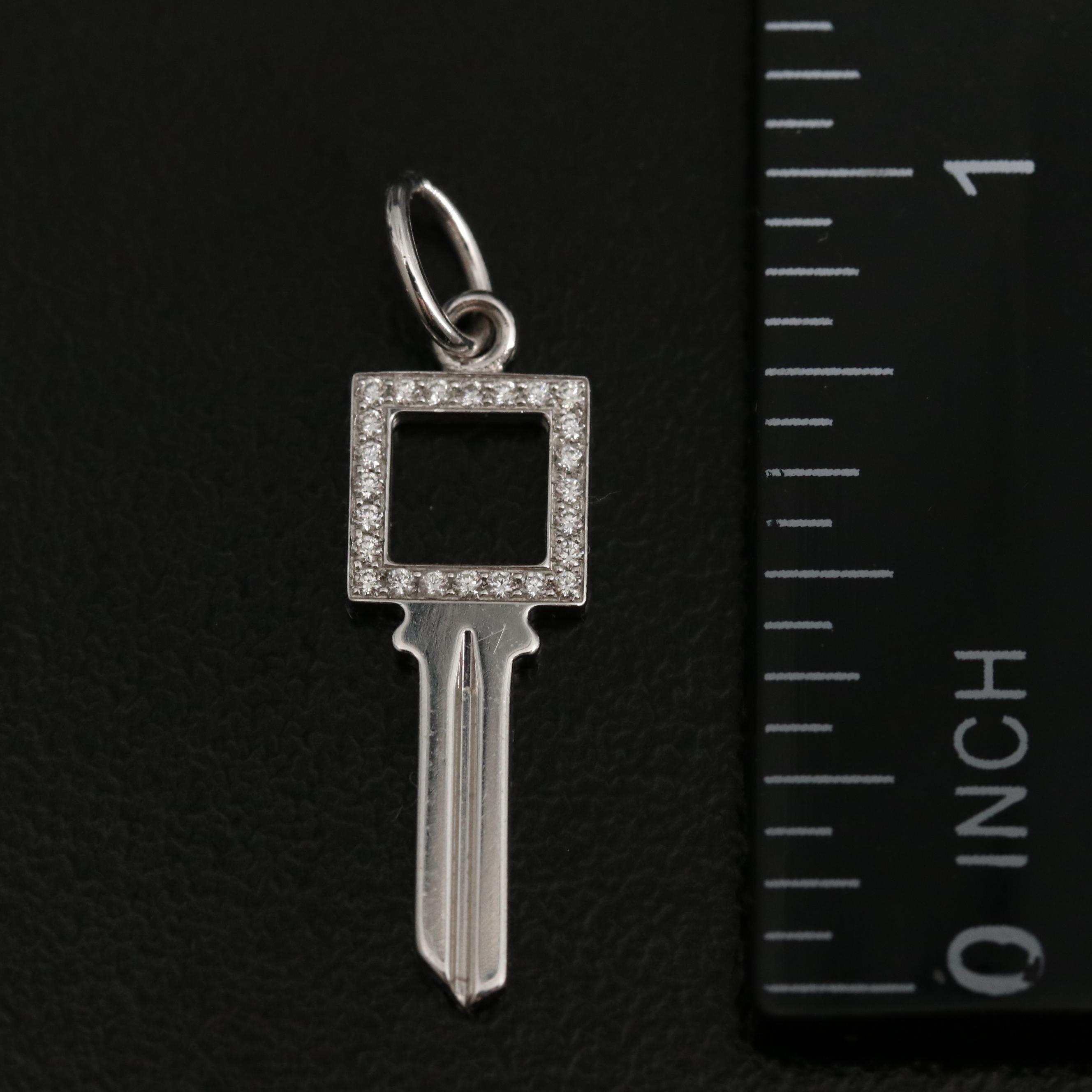 Tiffany & Co. "Modern Keys" 18K 0.09 CTW Diamond Pendant