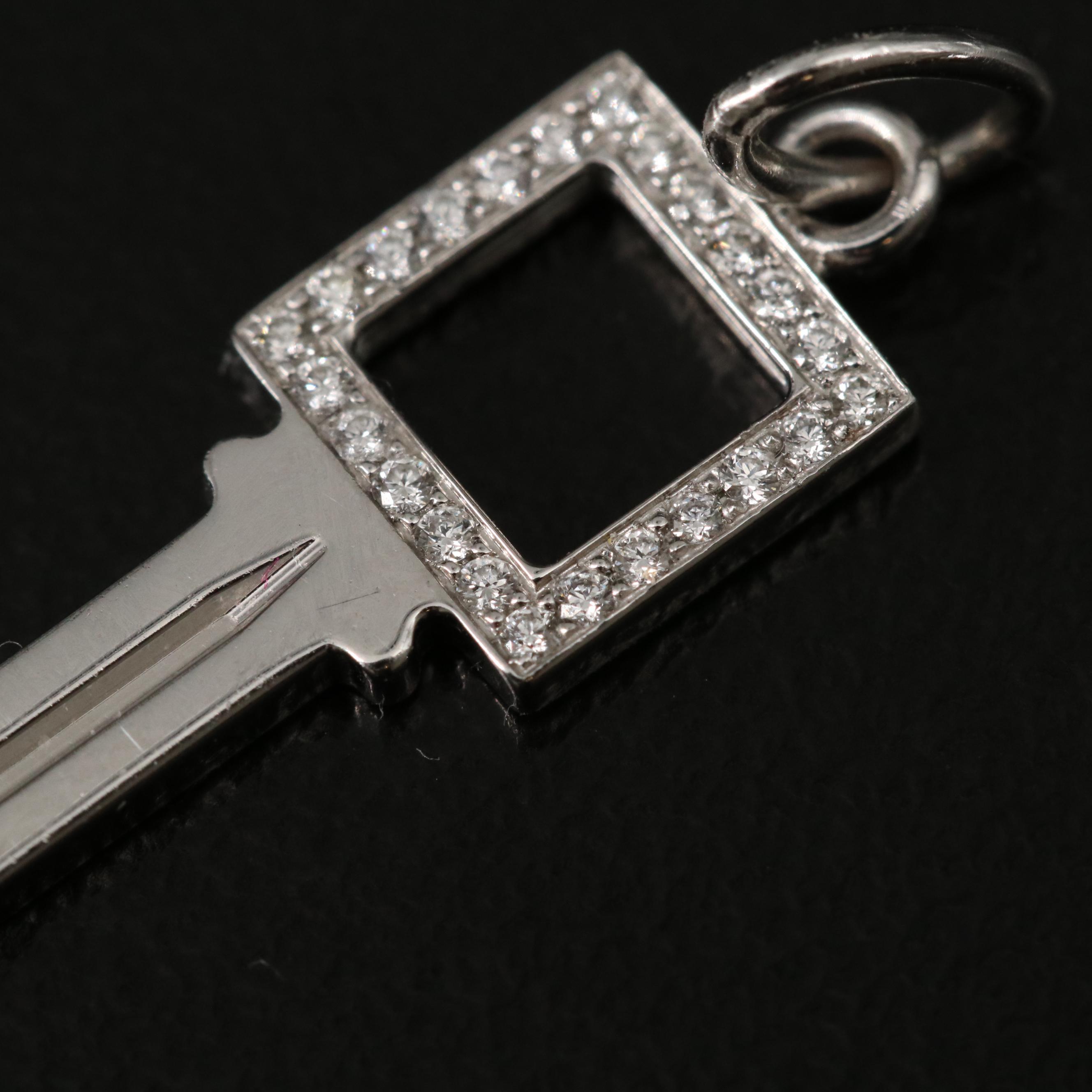 Tiffany & Co. "Modern Keys" 18K 0.09 CTW Diamond Pendant