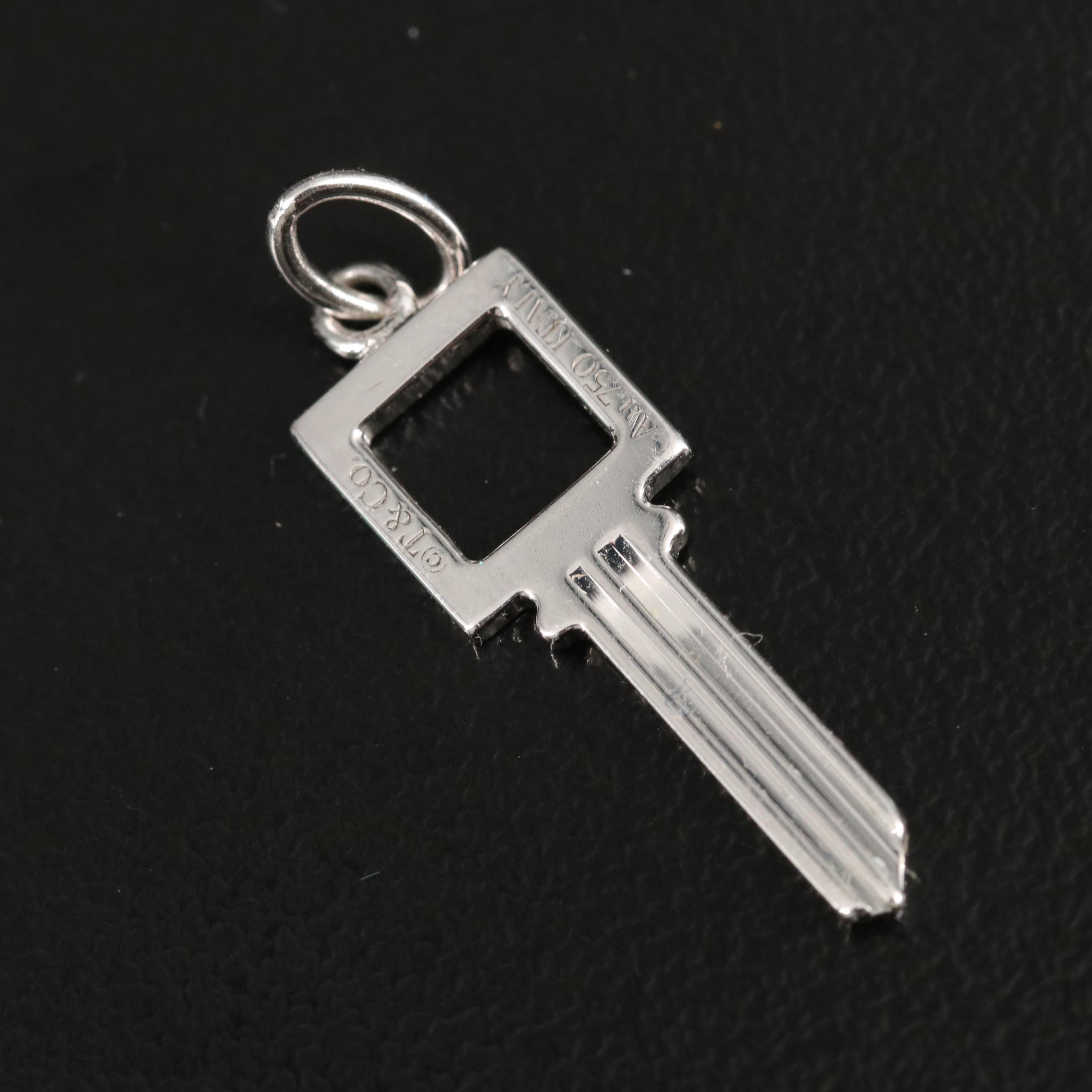 Tiffany & Co. "Modern Keys" 18K 0.09 CTW Diamond Pendant