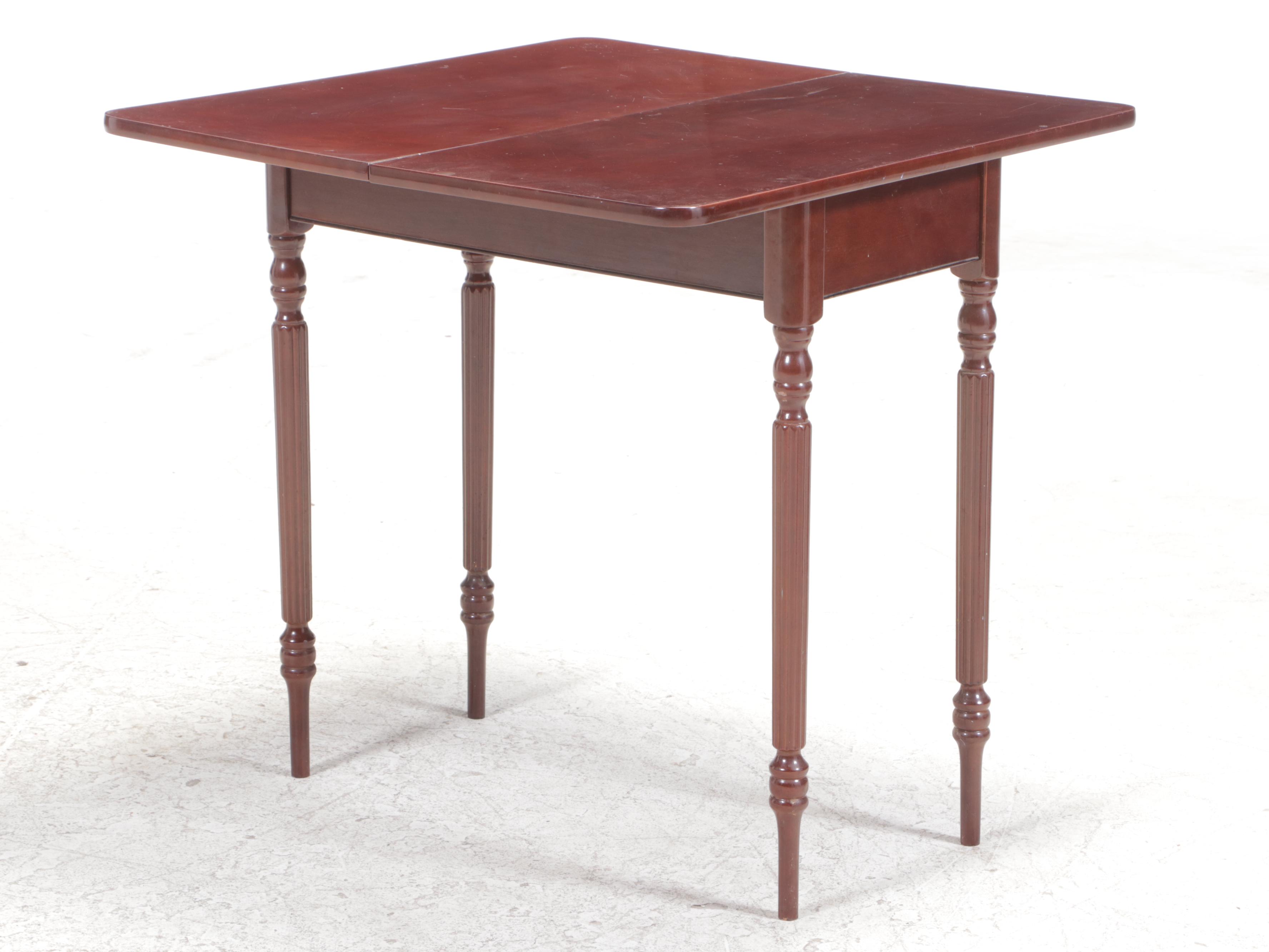 Pair of Federal Style Games Tables