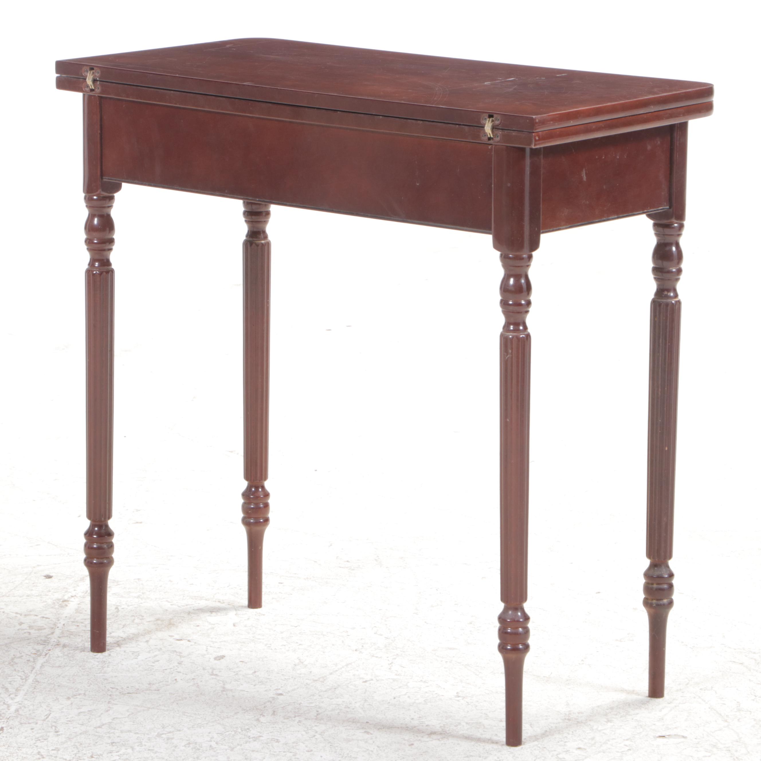 Pair of Federal Style Games Tables