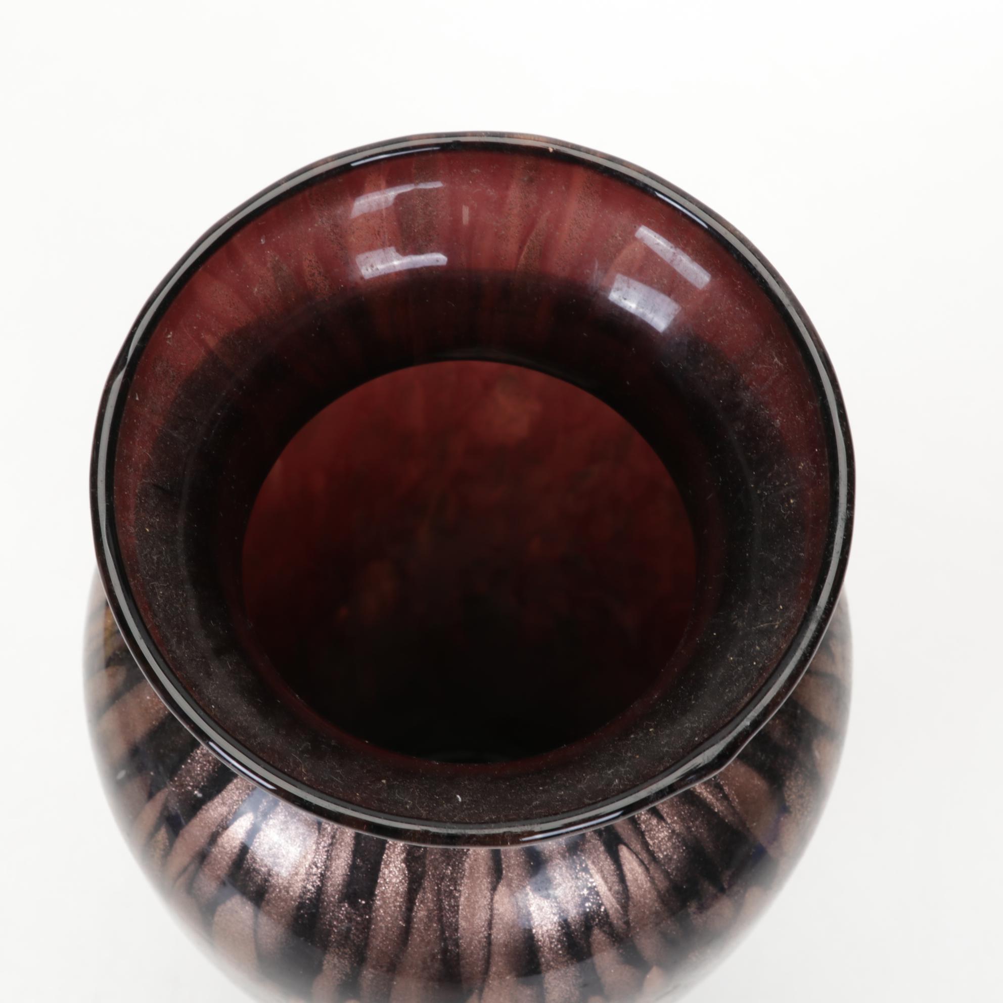 Fenton Cobalt Glass Christmas Trees, Towle Cross, Maestri Vetrai Vase, and More