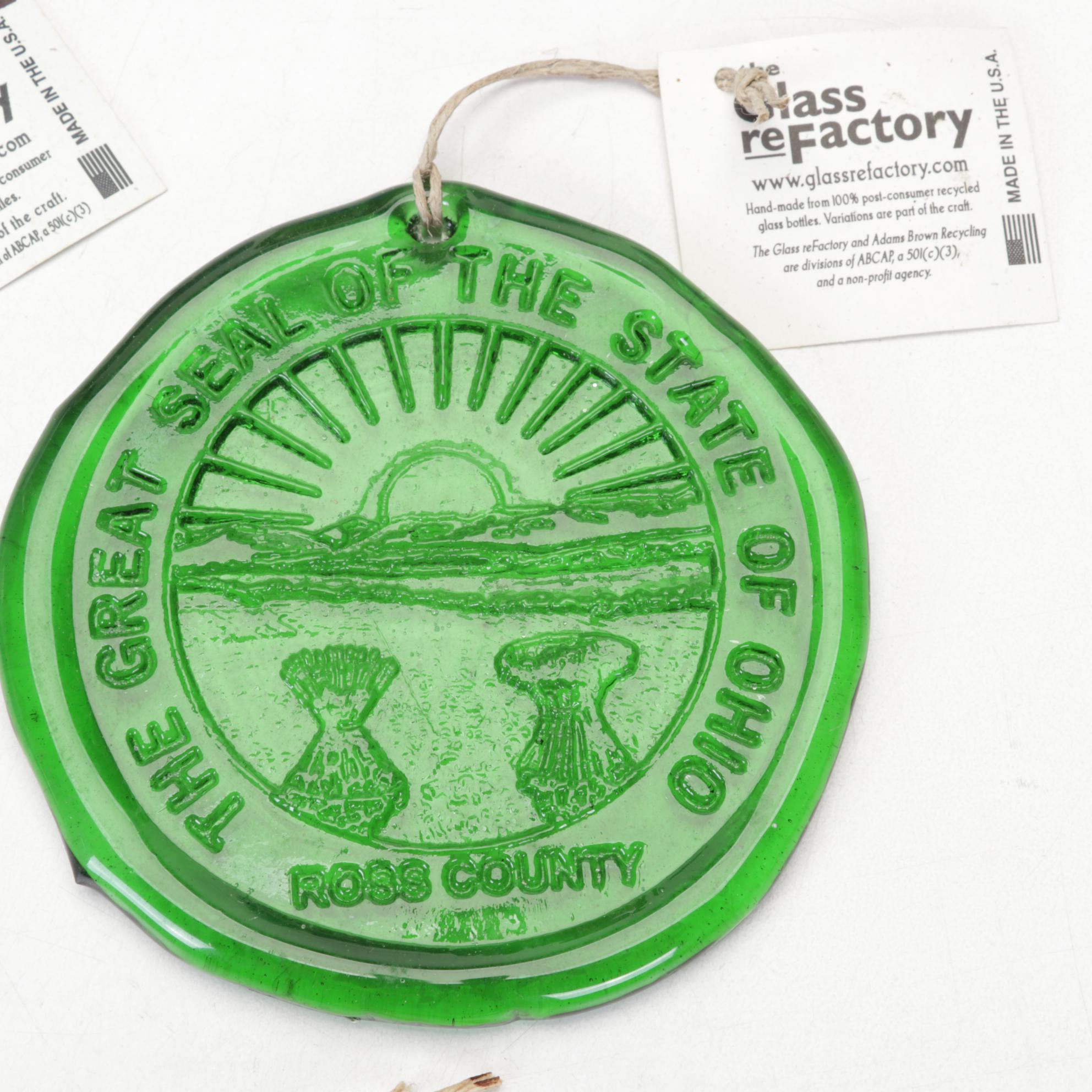 Fenton Cobalt Glass Christmas Trees, Towle Cross, Maestri Vetrai Vase, and More