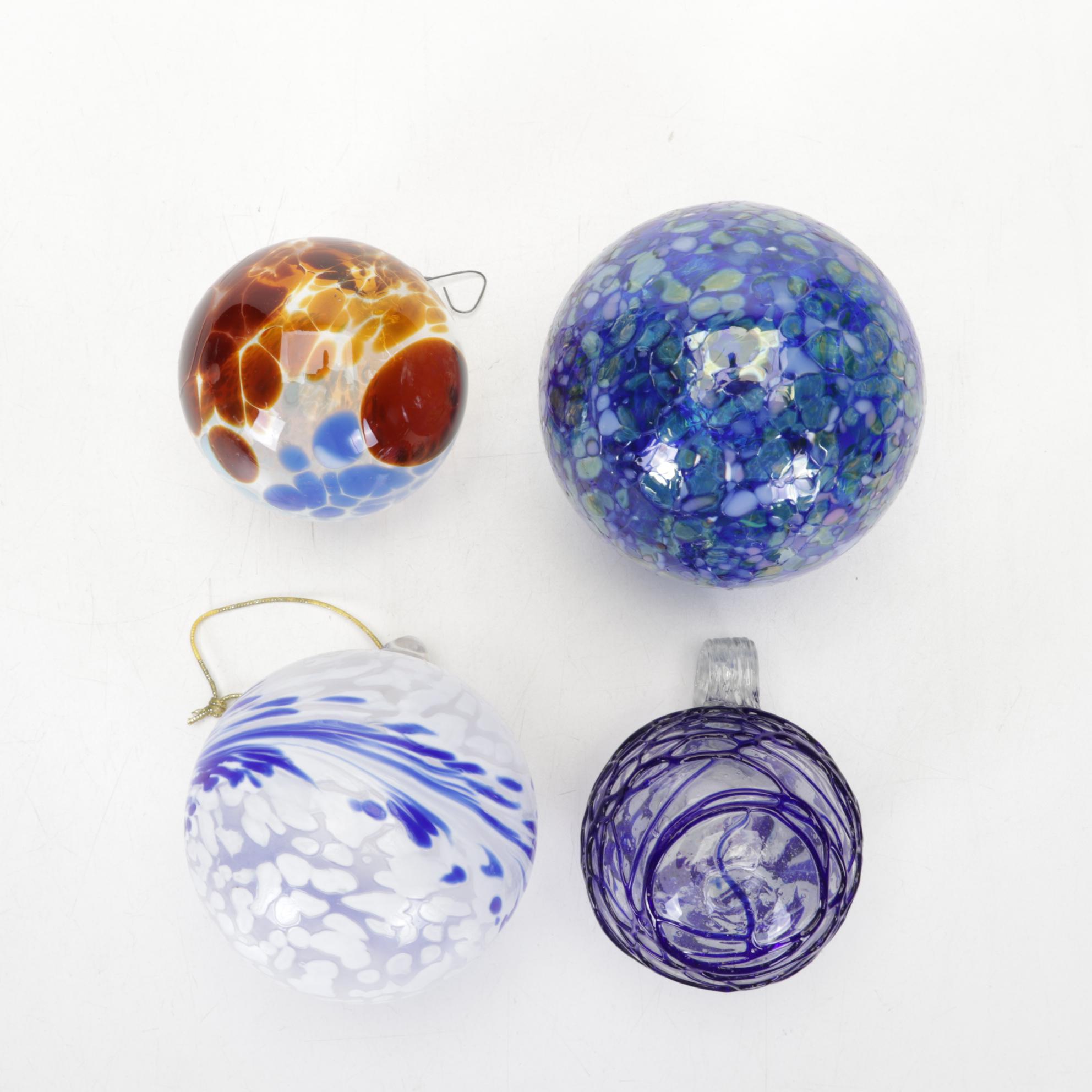 Fenton Cobalt Glass Christmas Trees, Towle Cross, Maestri Vetrai Vase, and More