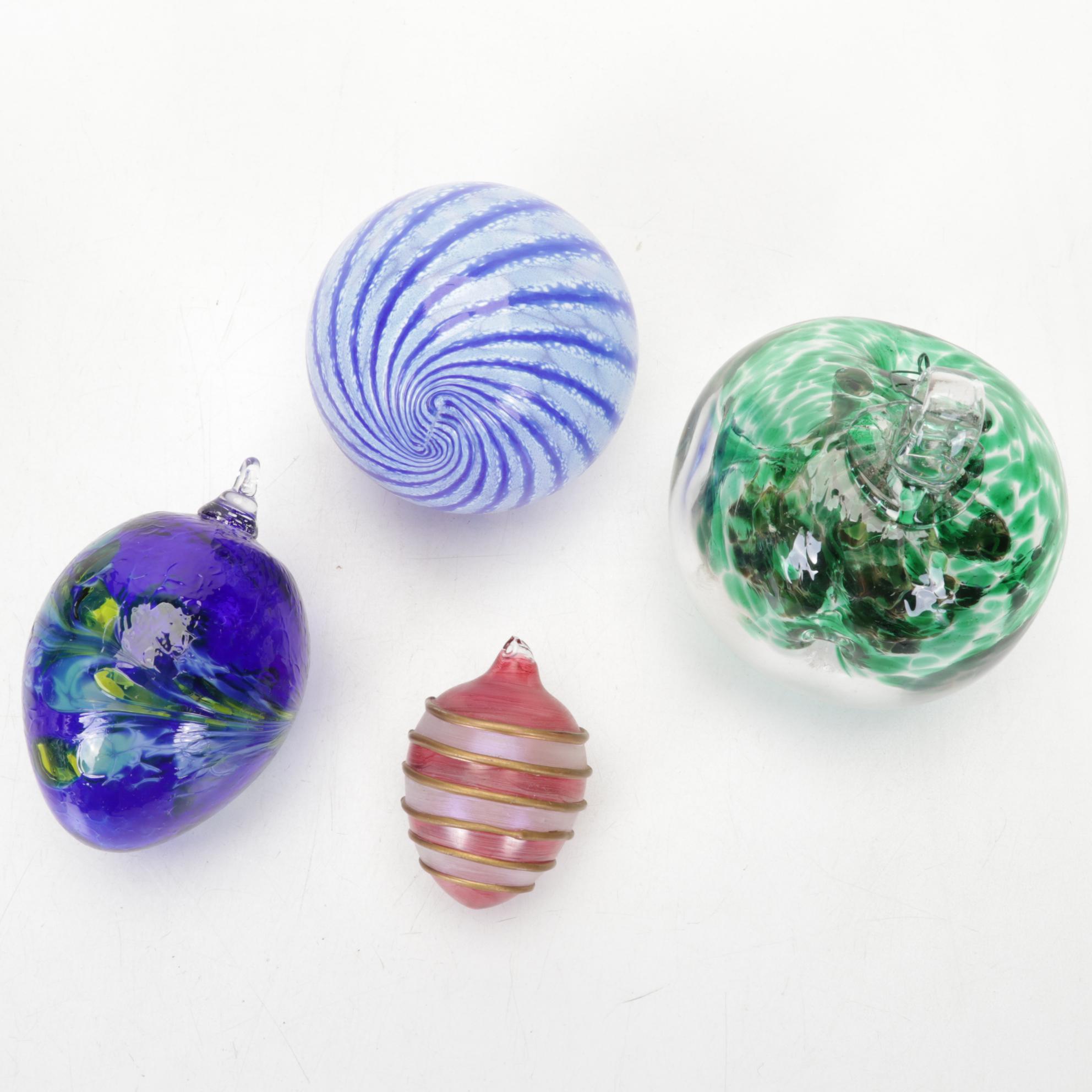 Fenton Cobalt Glass Christmas Trees, Towle Cross, Maestri Vetrai Vase, and More