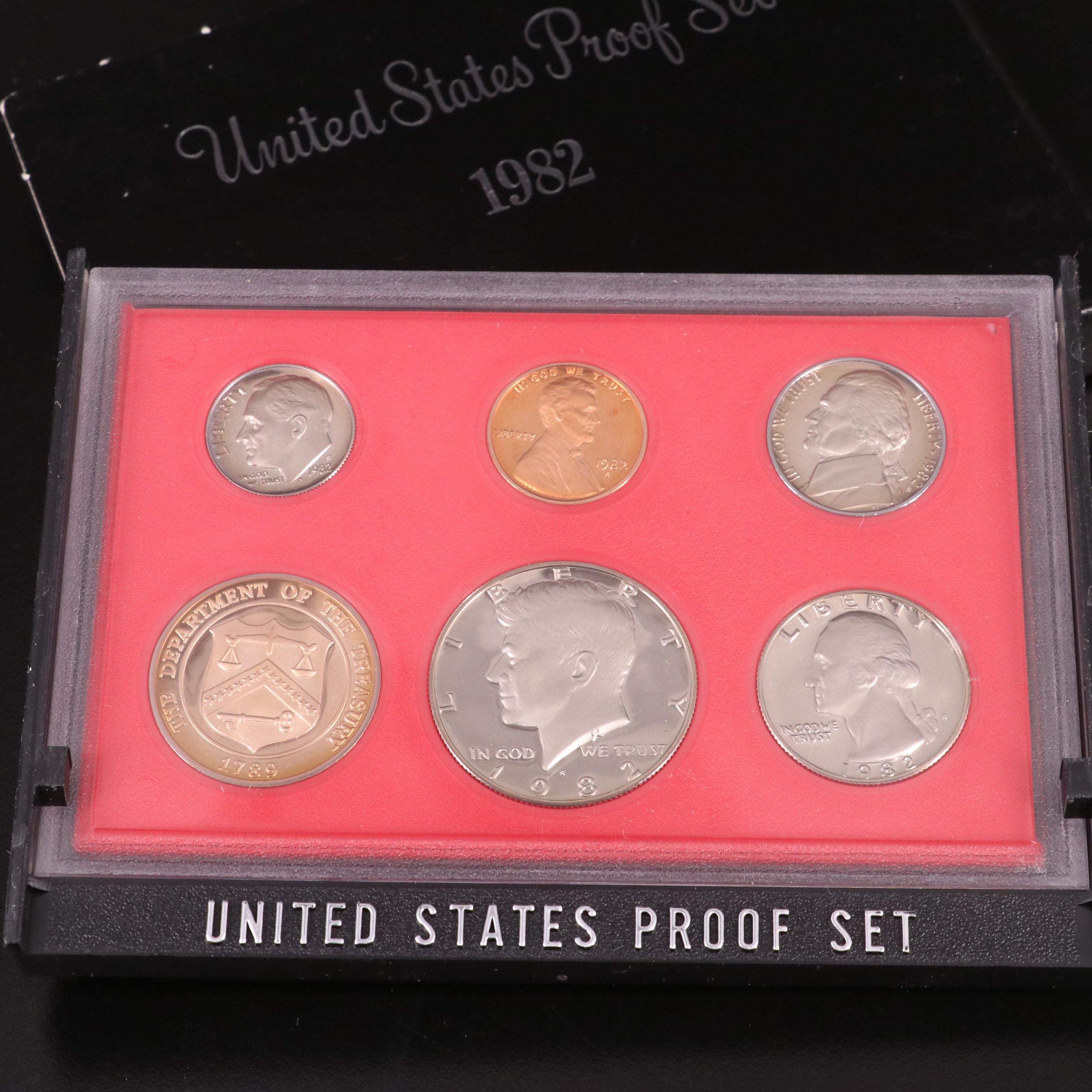 Nineteen U.S. Mint Proof Sets