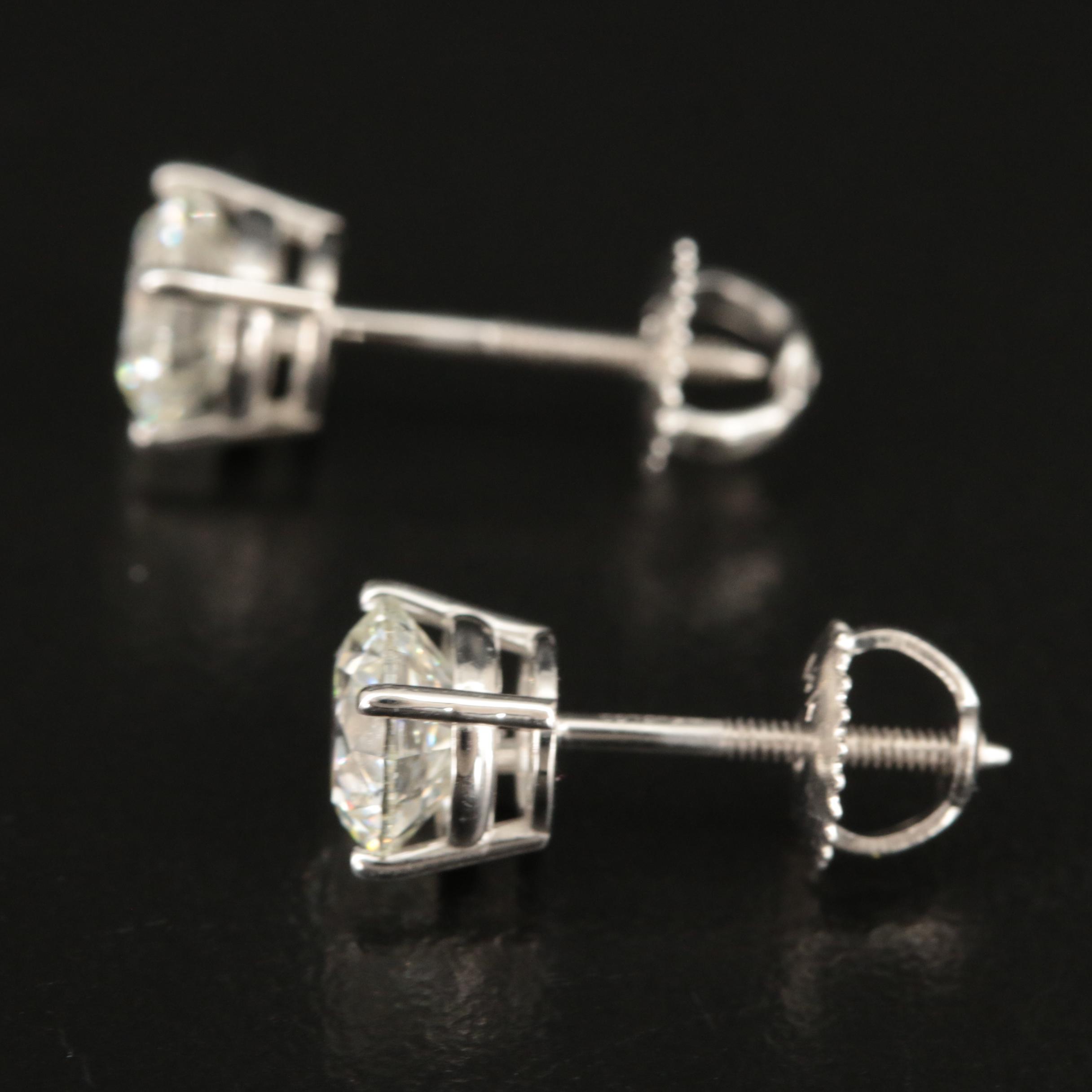 14K 2.04 CTW Lab Grown Diamond Stud Earrings
