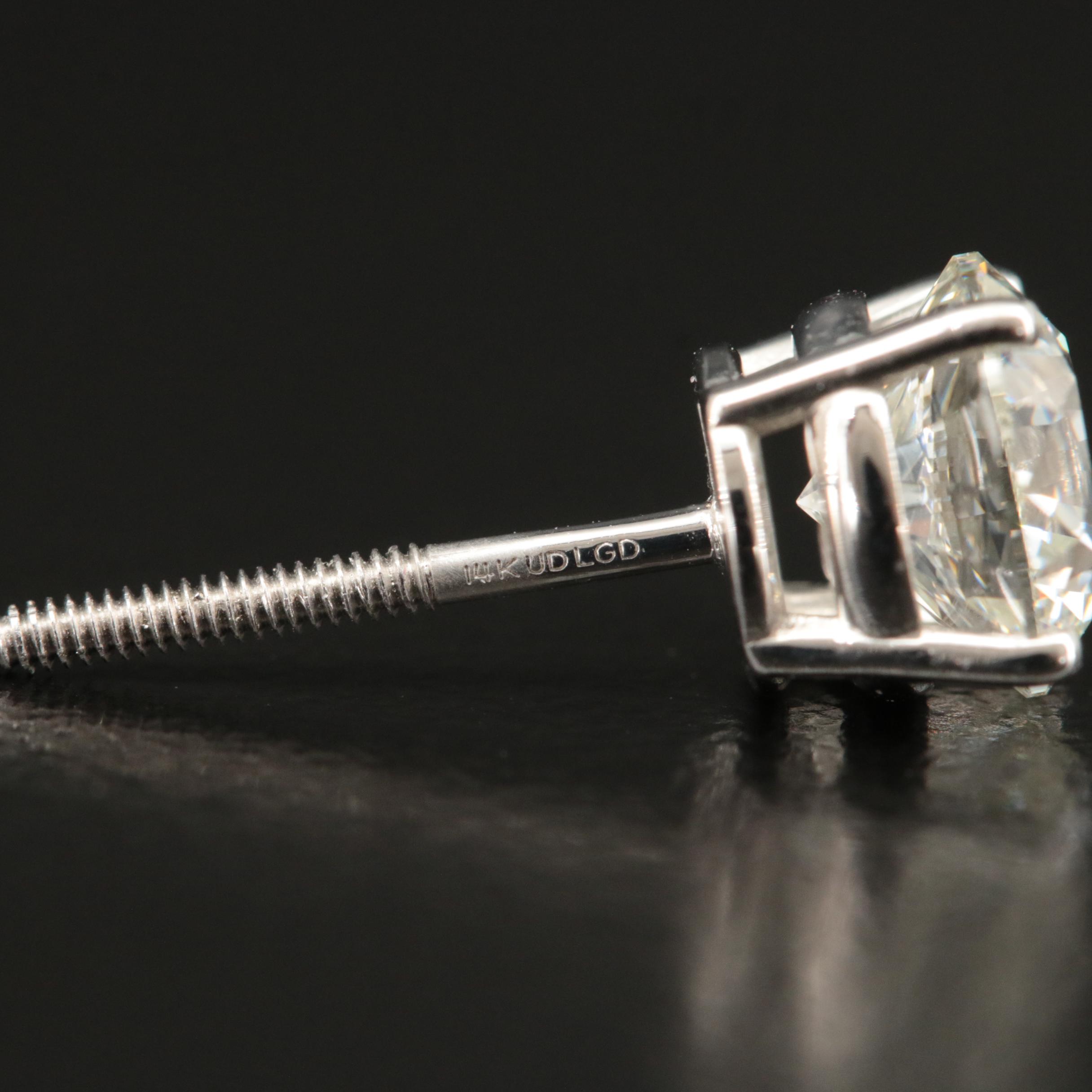 14K 2.04 CTW Lab Grown Diamond Stud Earrings