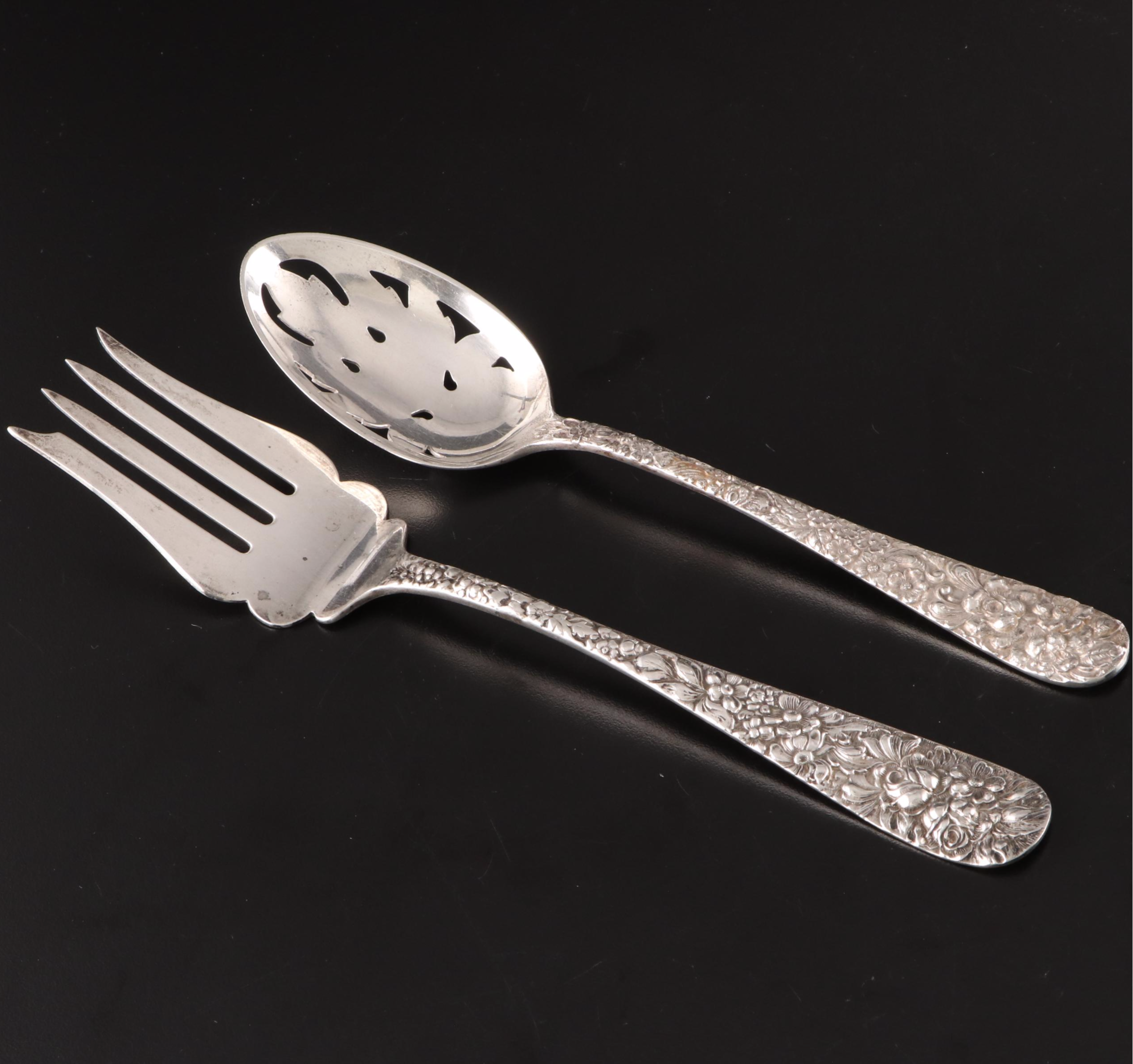 Stieff "Repoussé" Sterling Silver Serving Utensils
