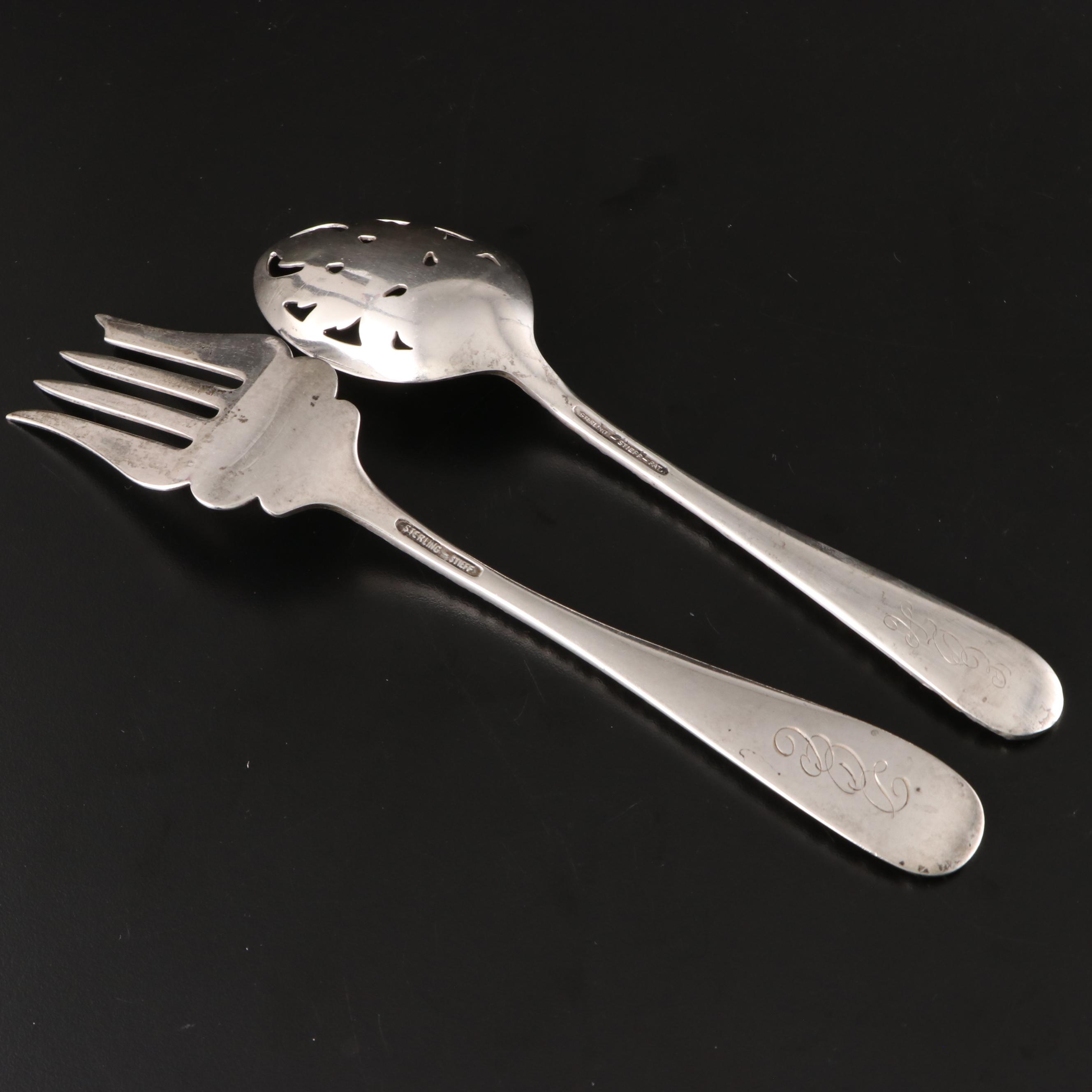 Stieff "Repoussé" Sterling Silver Serving Utensils