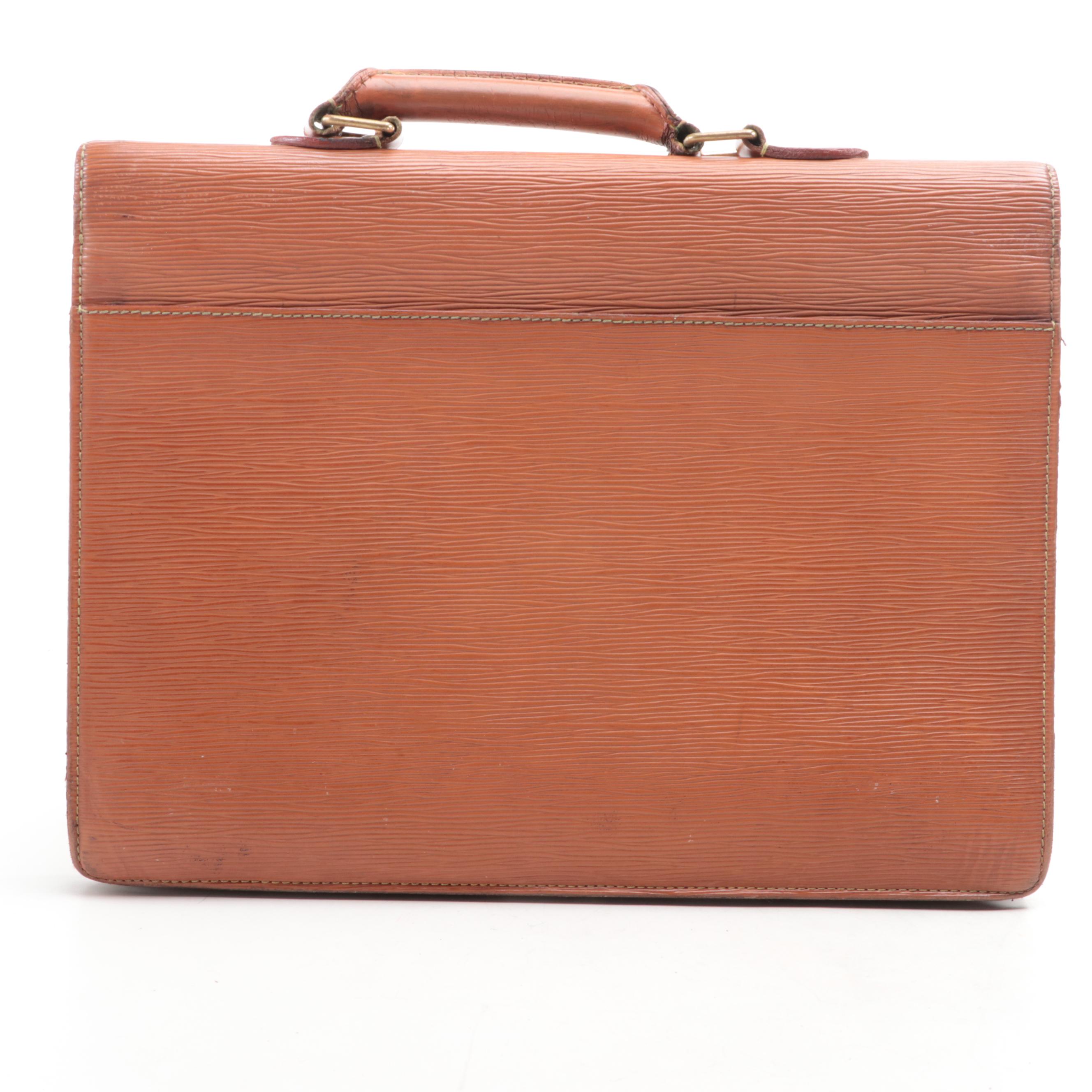 Louis Vuitton Ambassador Two Compartment Briefcase in Cipango Gold Epi Leather