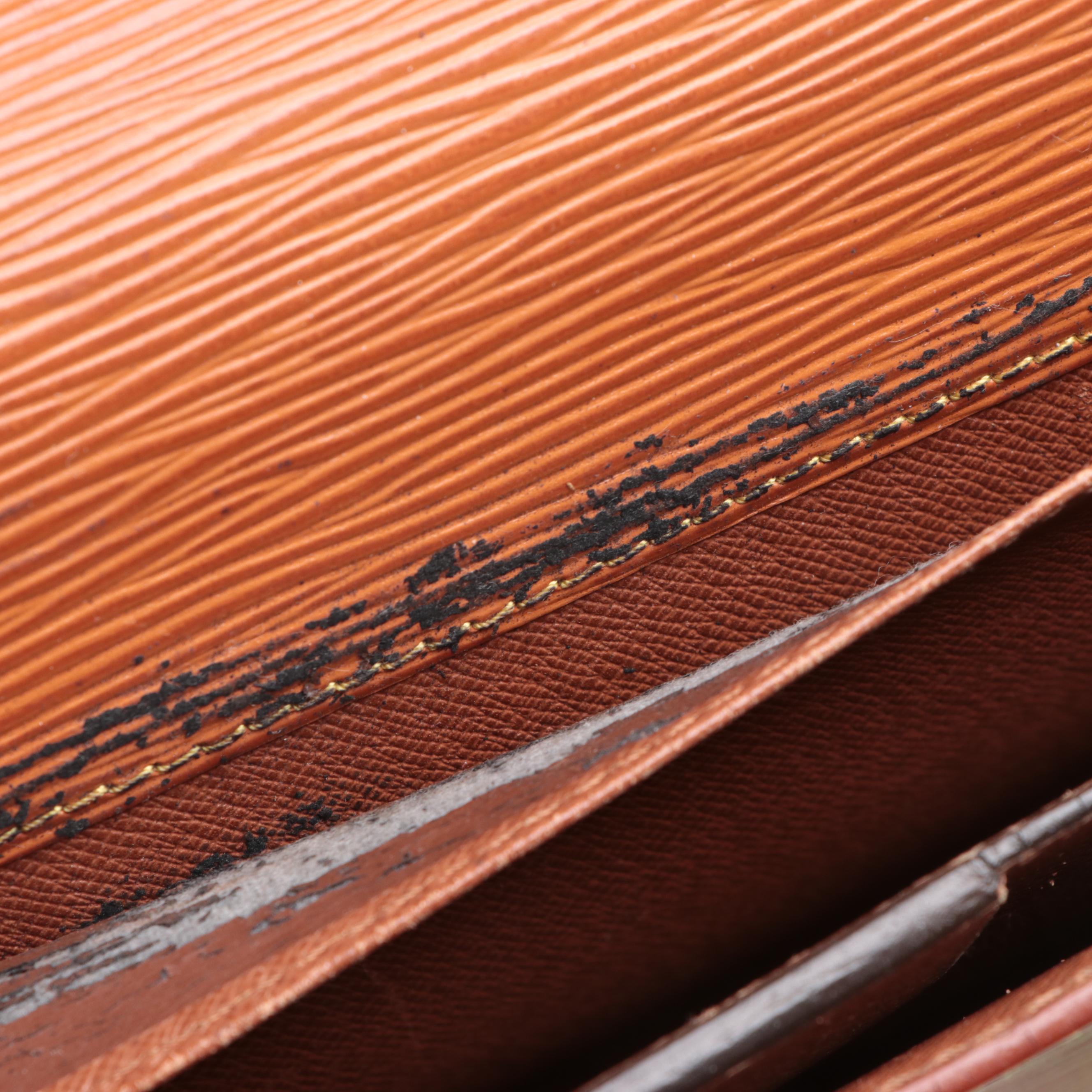 Louis Vuitton Ambassador Two Compartment Briefcase in Cipango Gold Epi Leather