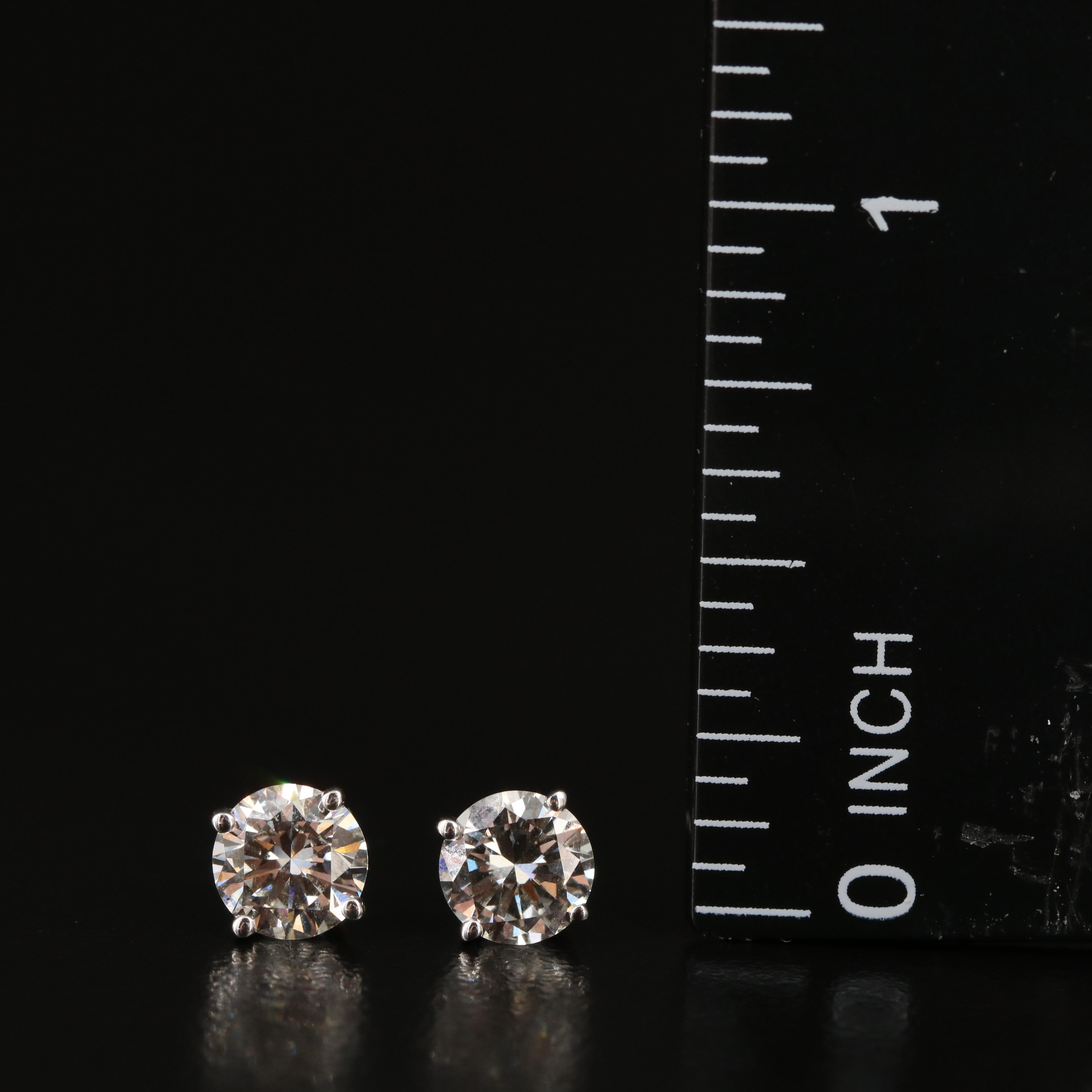 14K 1.25 CTW Lab Grown Diamond Stud Earrings