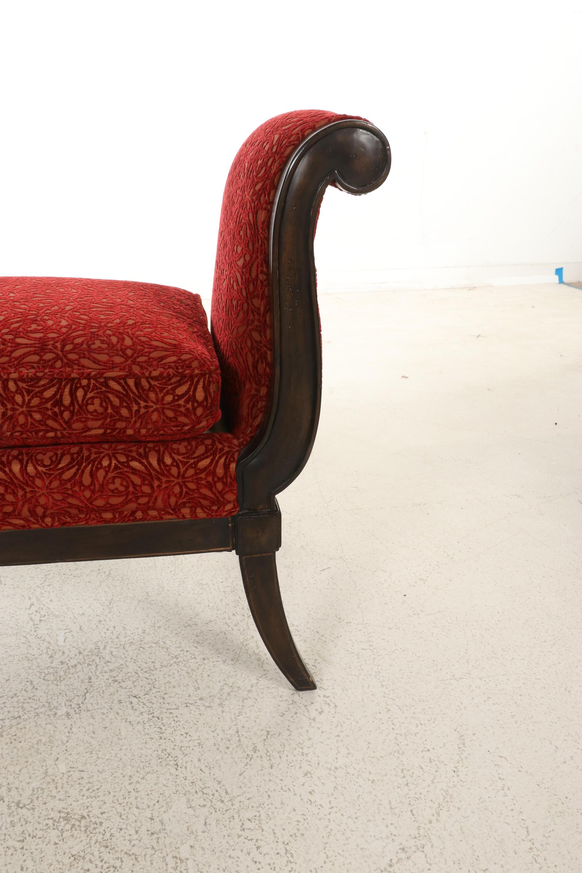 Pair of Baker Furniture Custom-Upholstered Benches