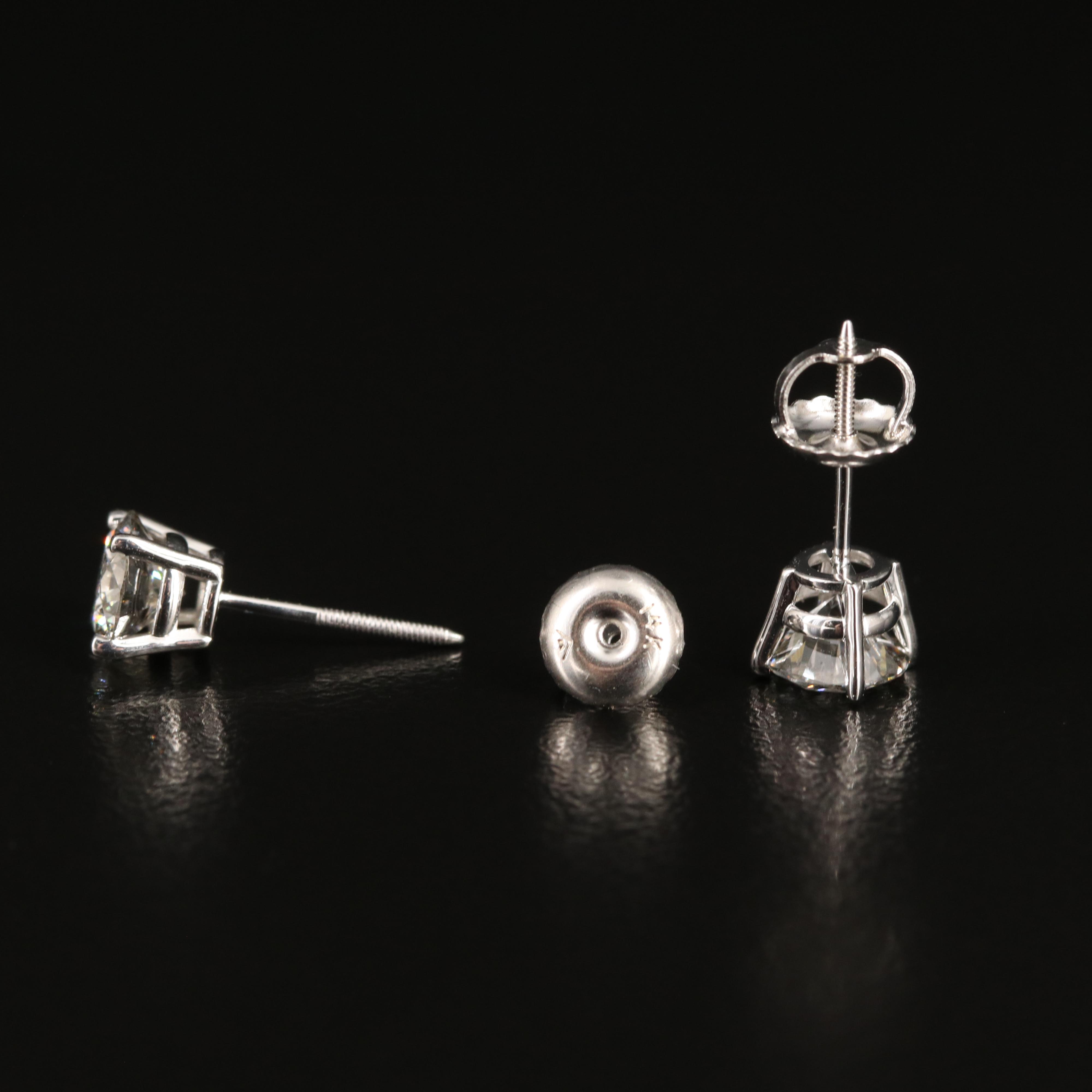 14K 1.25 CTW Lab Grown Diamond Stud Earrings