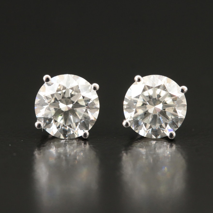 14K 2.05 CTW Lab Grown Diamond Stud Earrings
