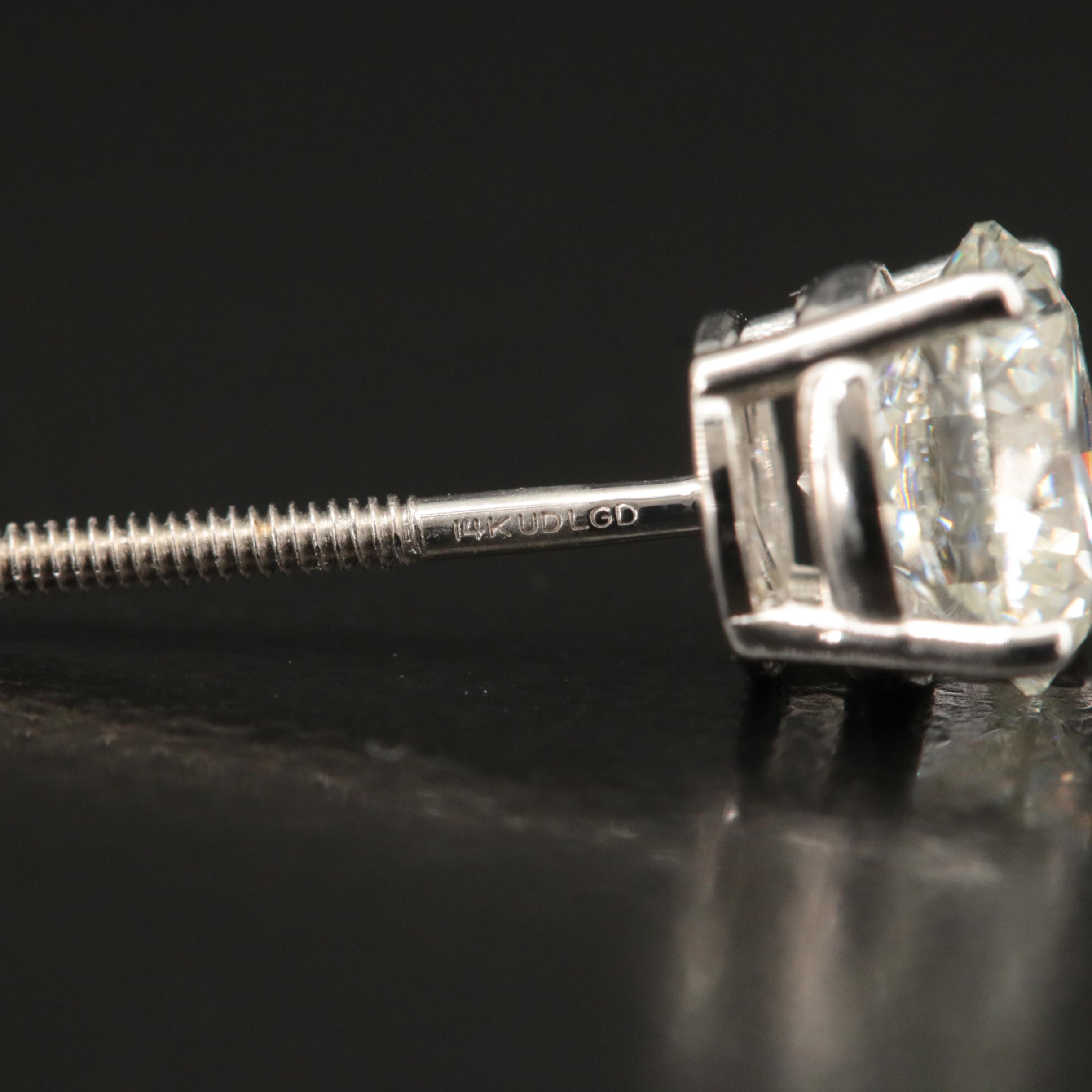 14K 2.05 CTW Lab Grown Diamond Stud Earrings