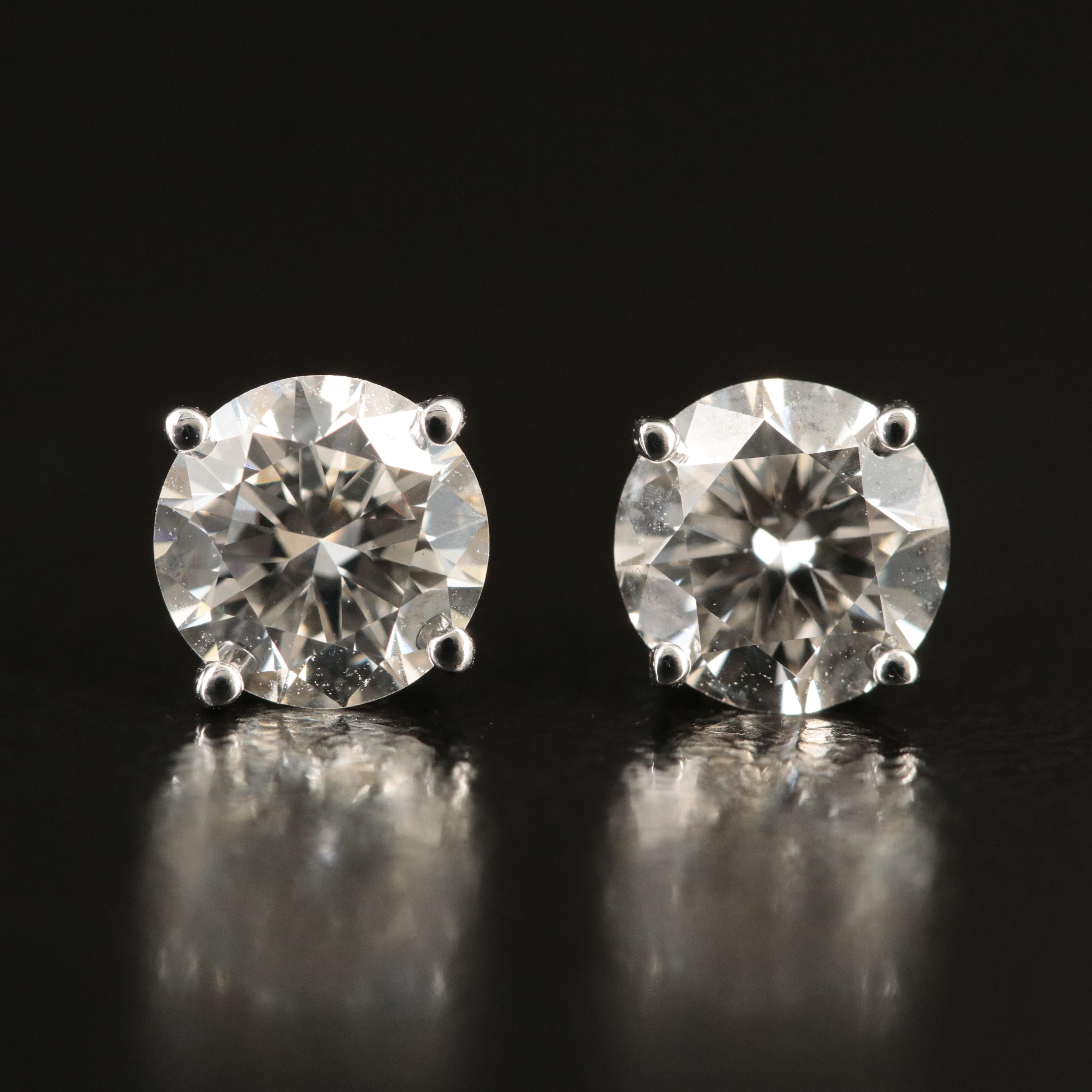 14K 1.41 CTW Lab Grown Diamond Stud Earrings