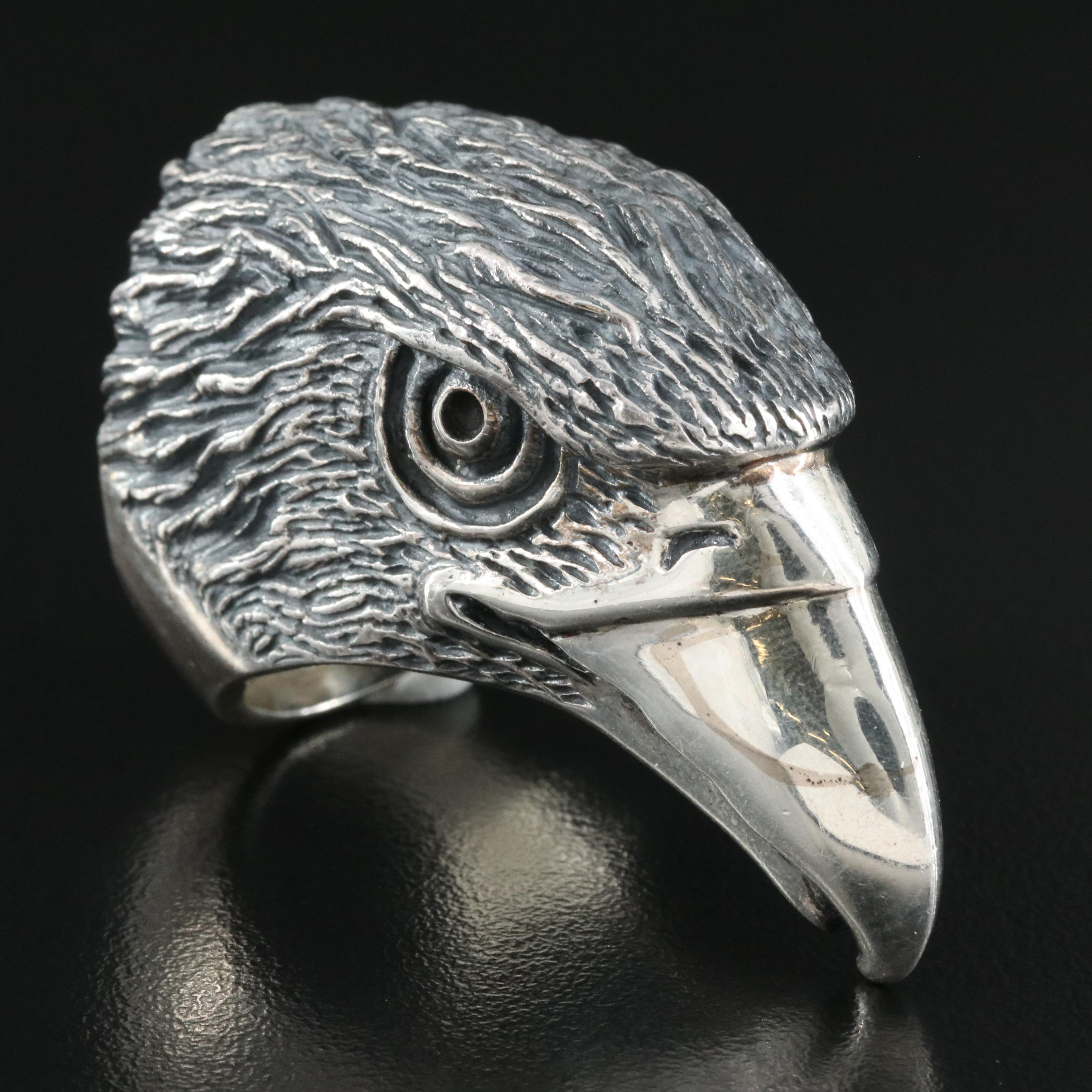 Sterling Raptor Ring