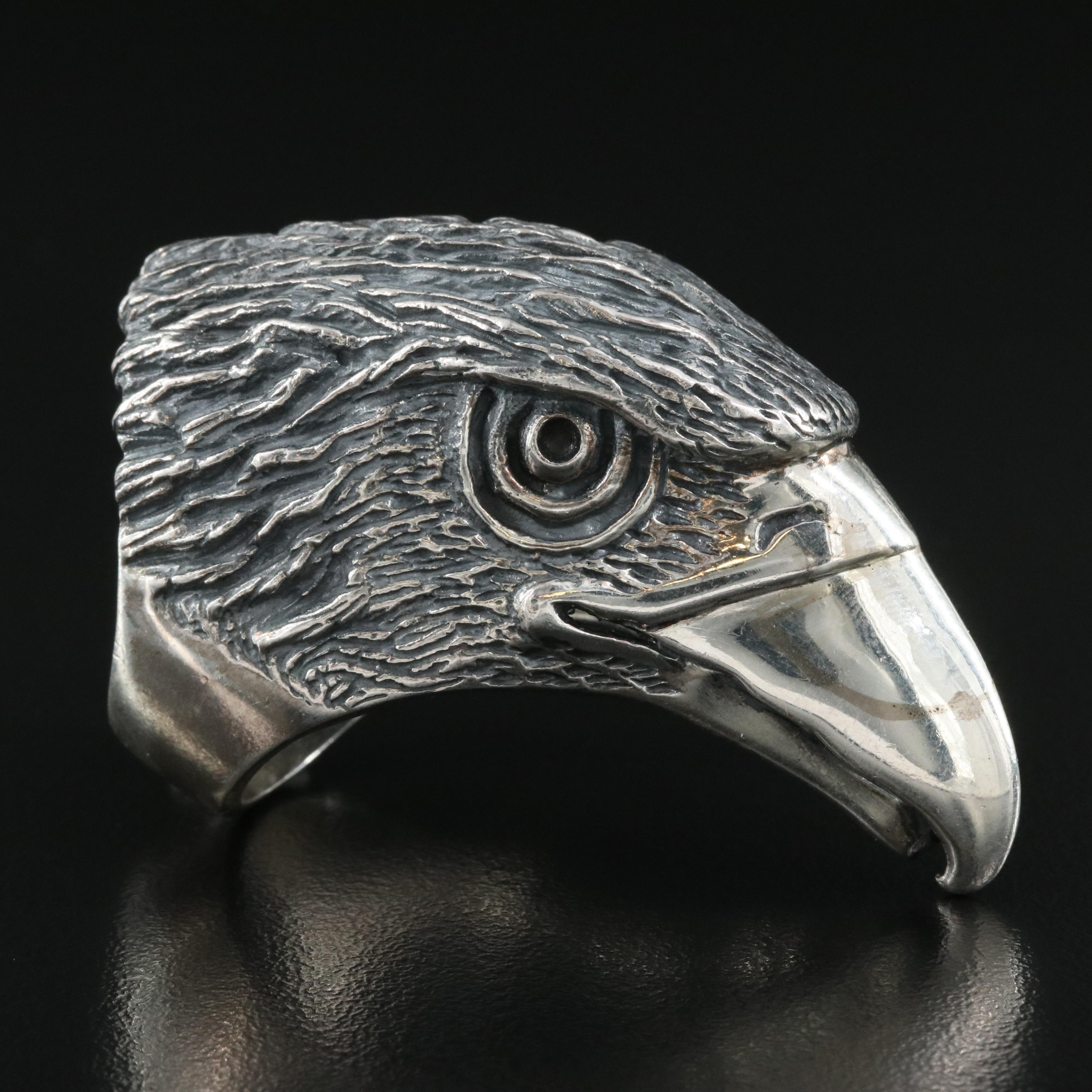 Sterling Raptor Ring