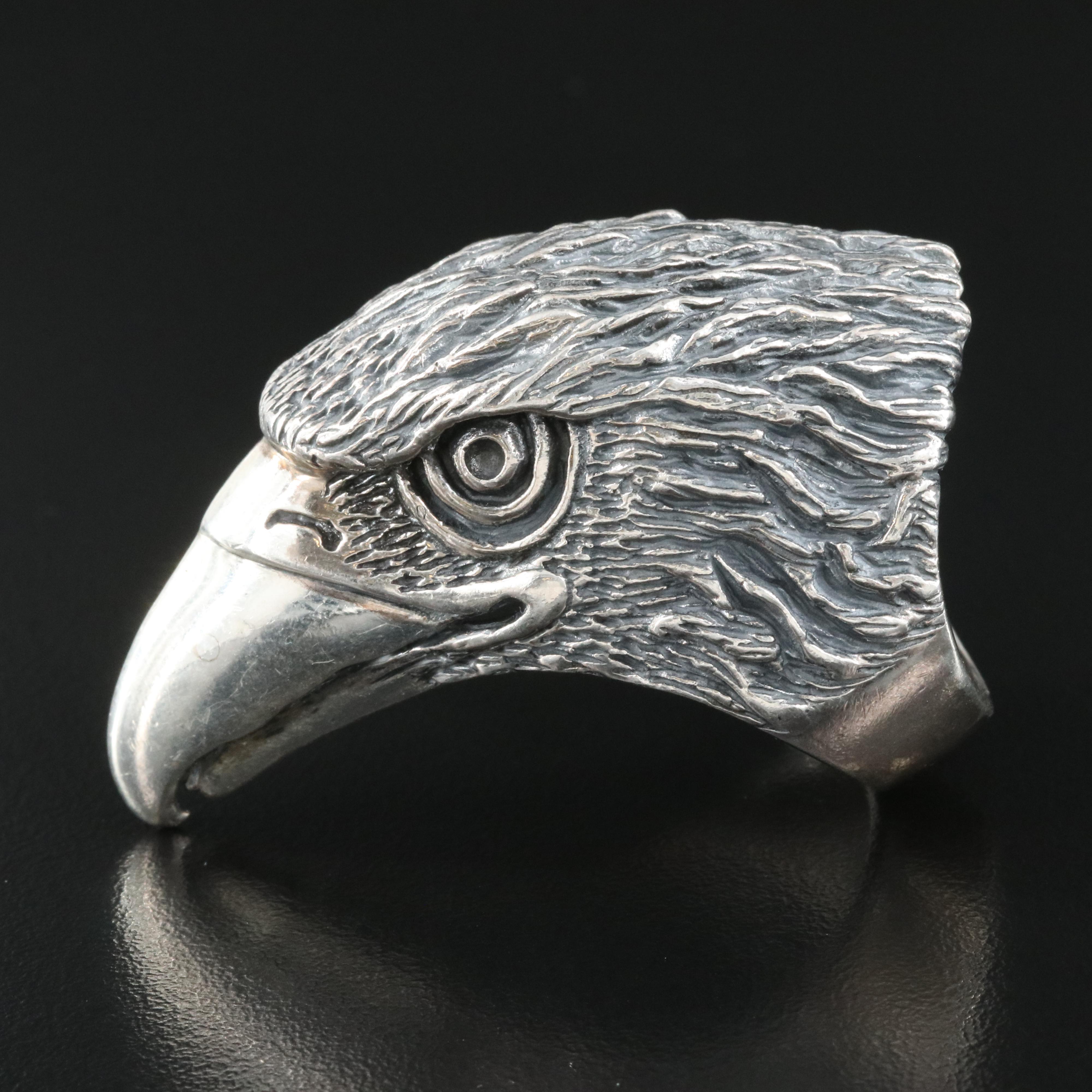 Sterling Raptor Ring